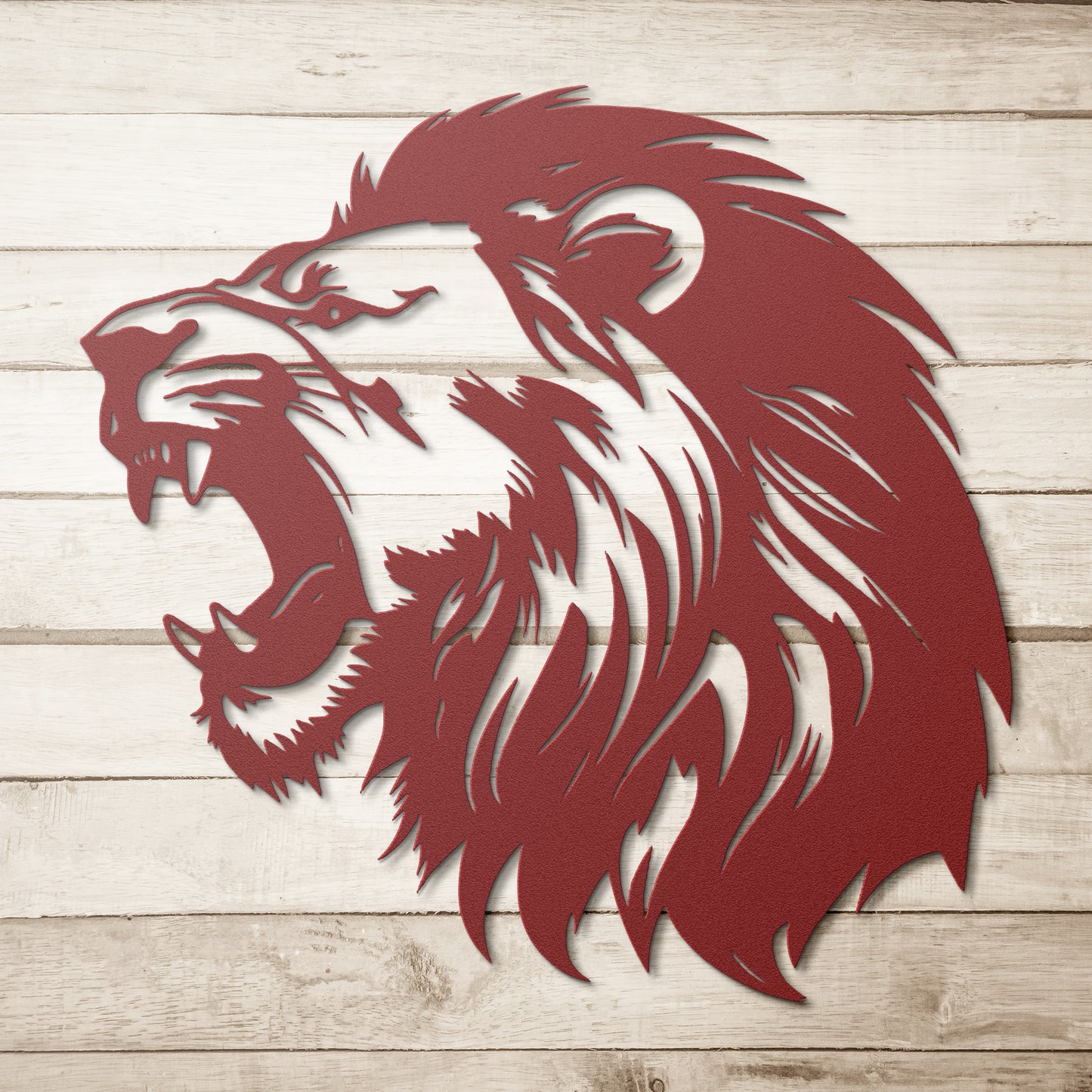 Lion Head Silhouette Metal Artwork, Metal Wall Hangings, Office Wall Art, Animal Wall decor, King of the Jungle