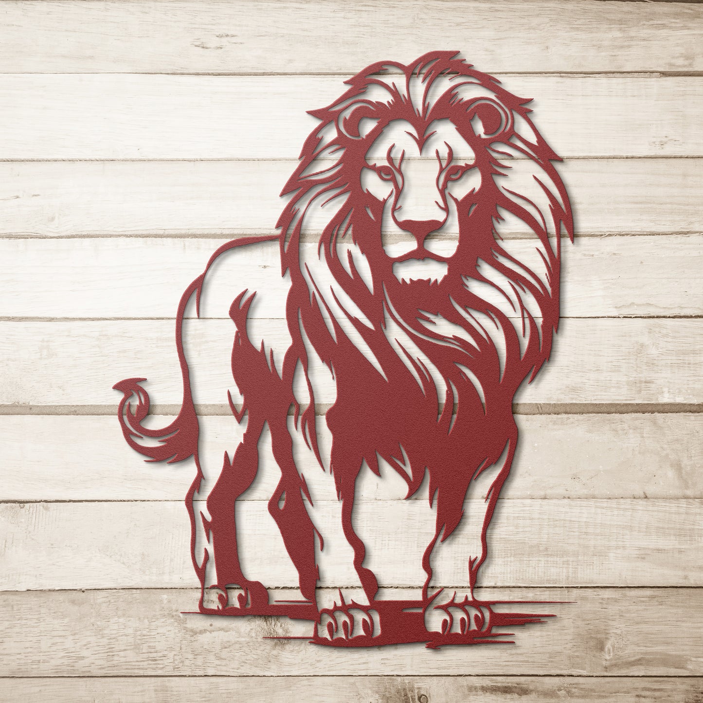 Lion Silhouette Metal Artwork, Metal Wall Hangings, Office Wall Art, Animal Wall decor, King of the Jungle