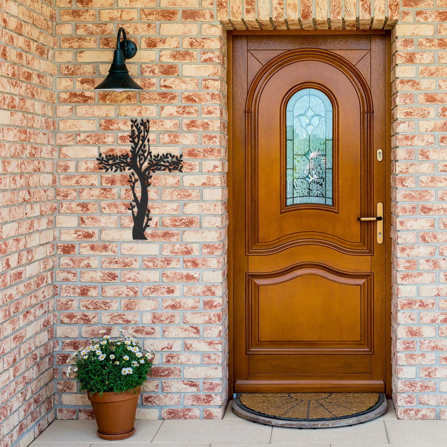 Living Cross Metal Wall Art, Tree Of Life Cross, Wall Decor, New Home Wall Art, Home or Office Decor,