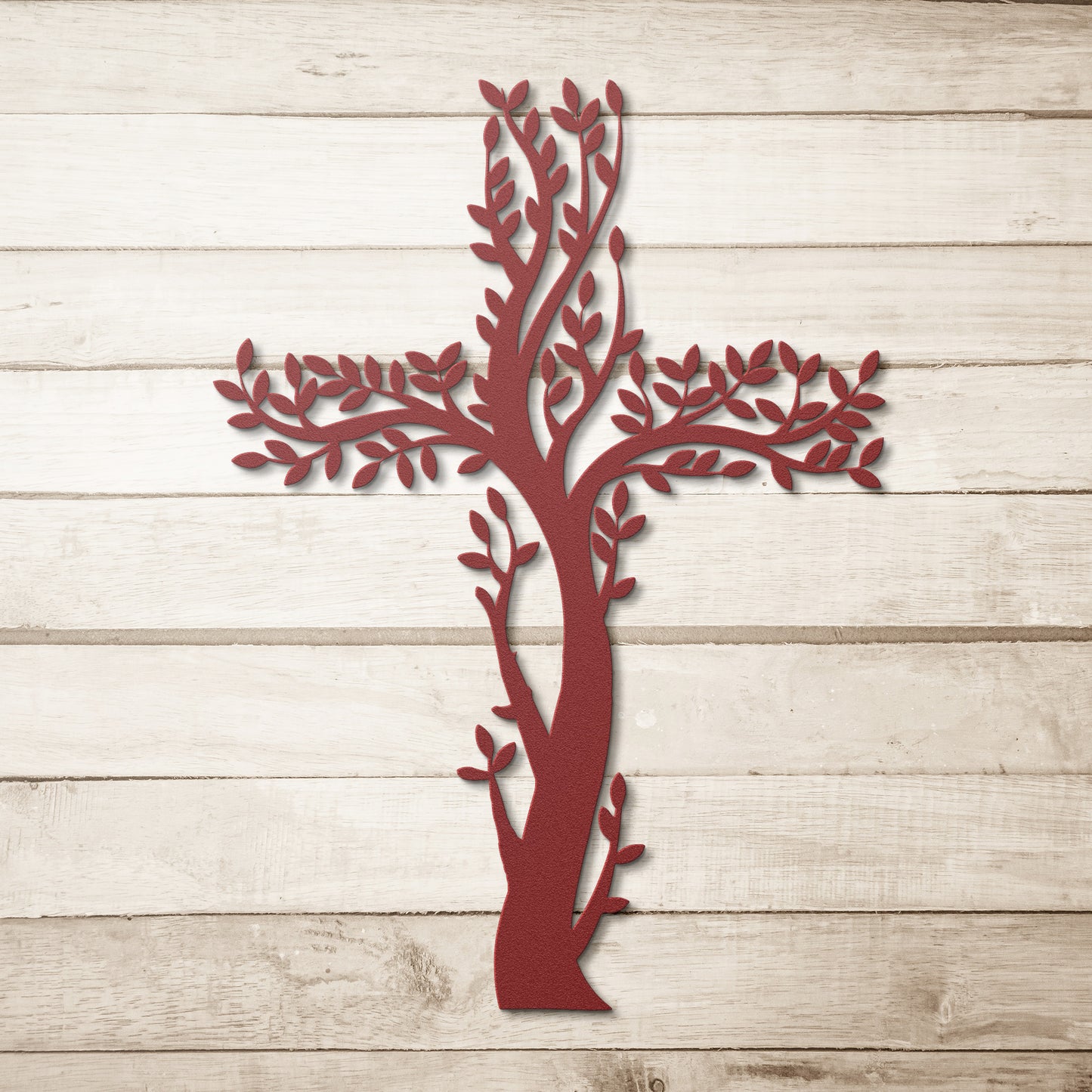 Living Cross Metal Wall Art, Tree Of Life Cross, Wall Decor, New Home Wall Art, Home or Office Decor,