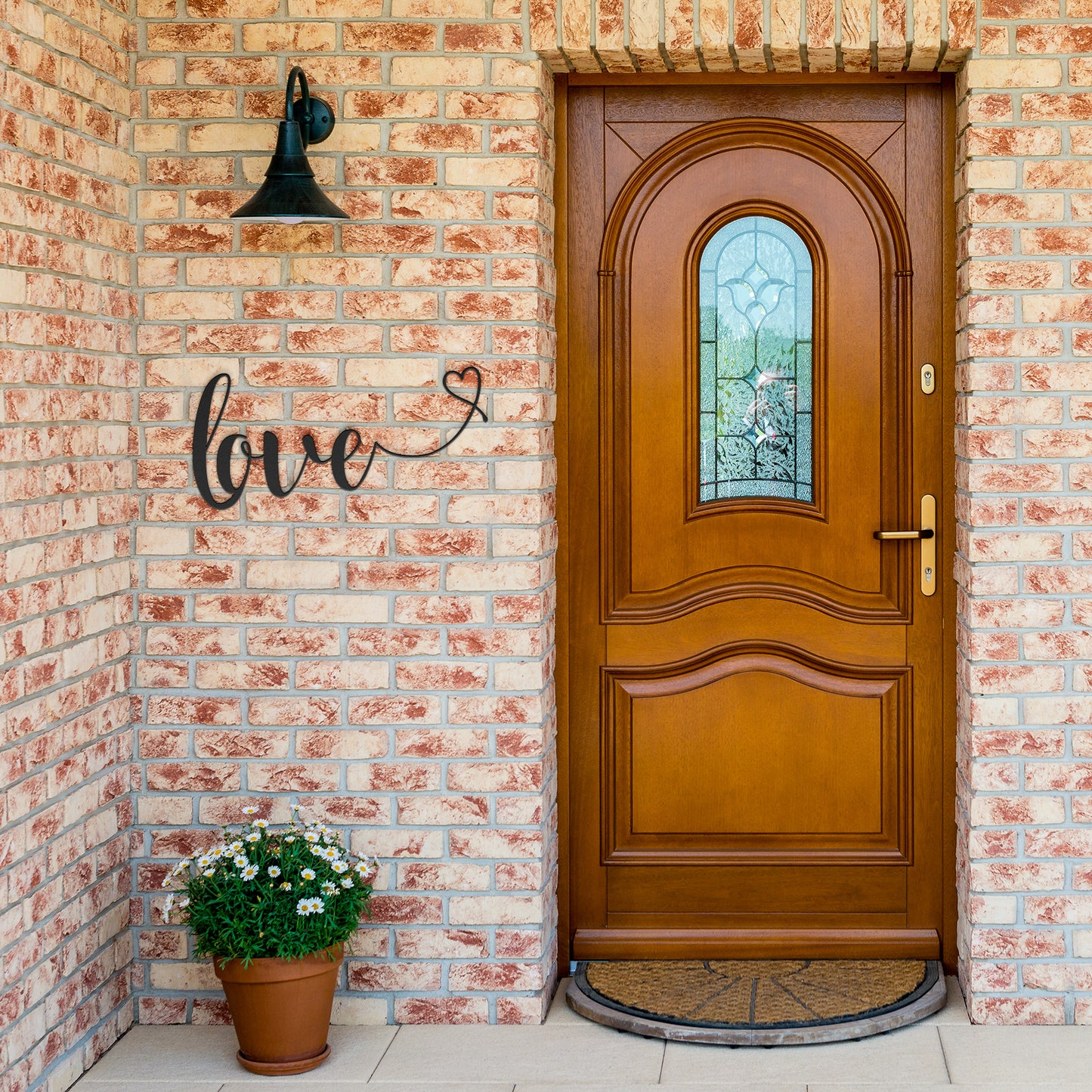 Love Metal Word Art, Metal Words, Christian Sign, Metal Wall Art, Housewarming Gift, Rustic Metal Wall Art