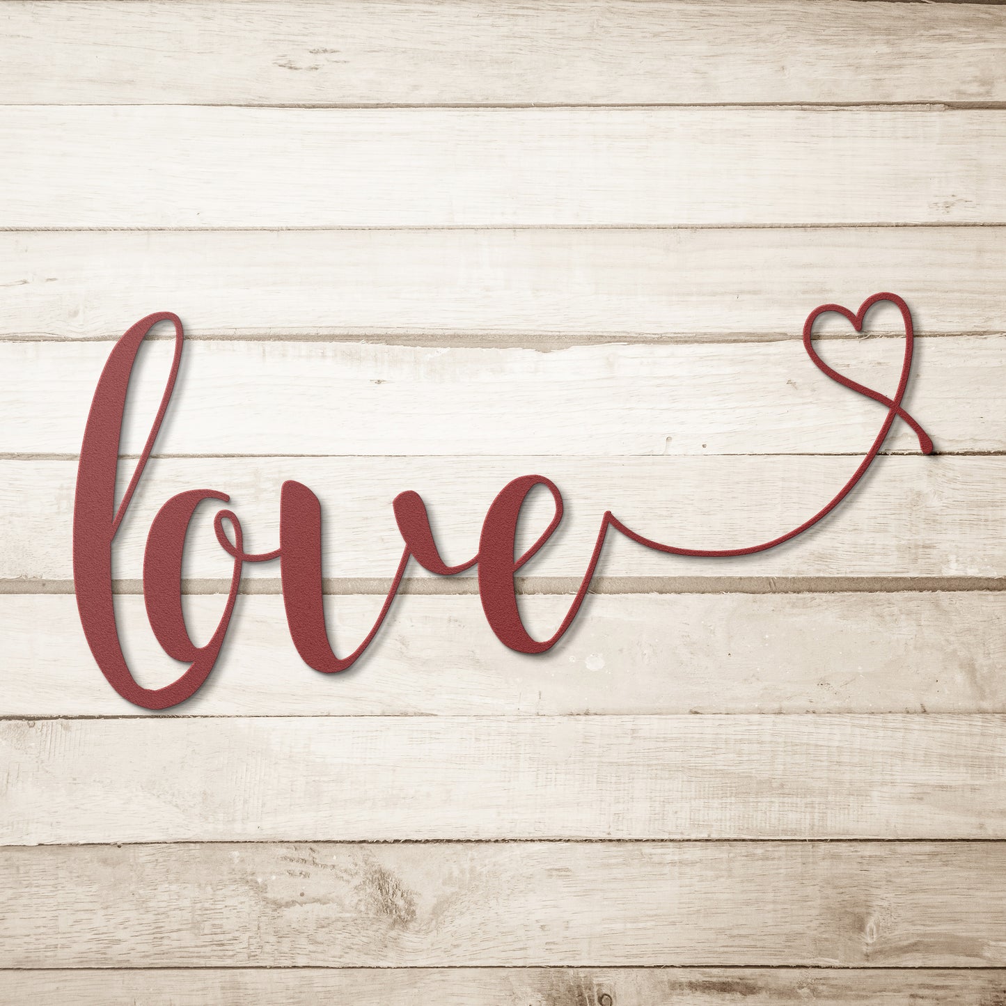 Love Metal Word Art, Metal Words, Christian Sign, Metal Wall Art, Housewarming Gift, Rustic Metal Wall Art