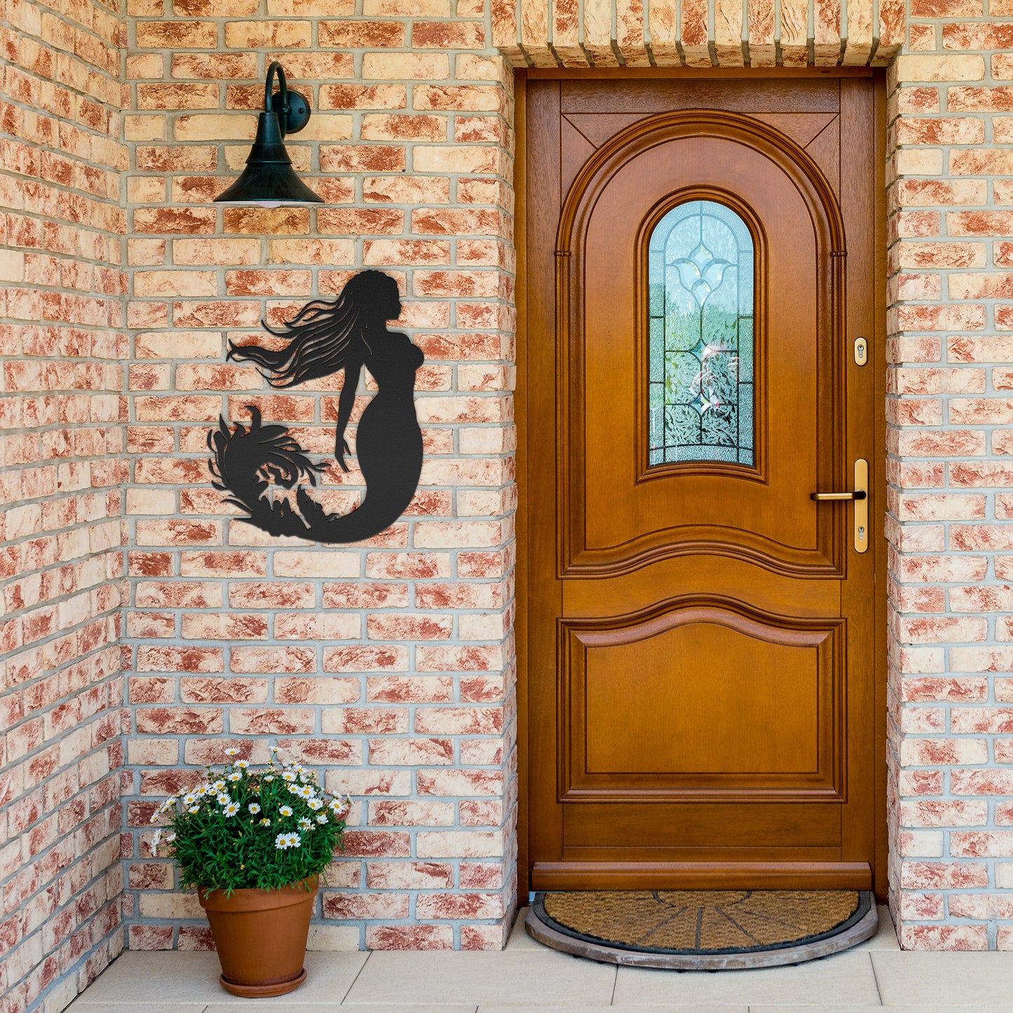 Metal Mermaid Wall Art Decor, Mermaid Sign, Poolside Sign, Nautical Decor, Beach House Decor