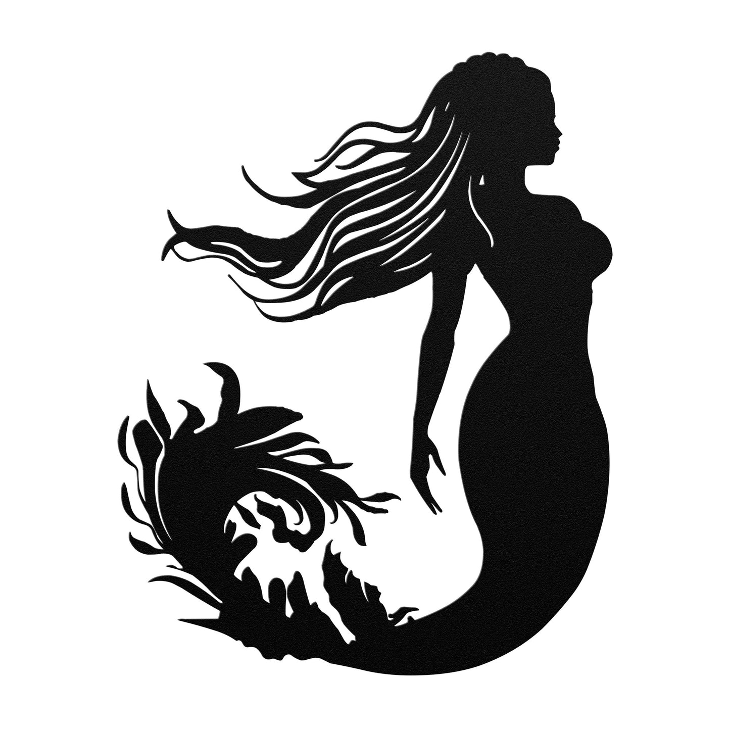 Metal Mermaid Wall Art Decor, Mermaid Sign, Poolside Sign, Nautical Decor, Beach House Decor