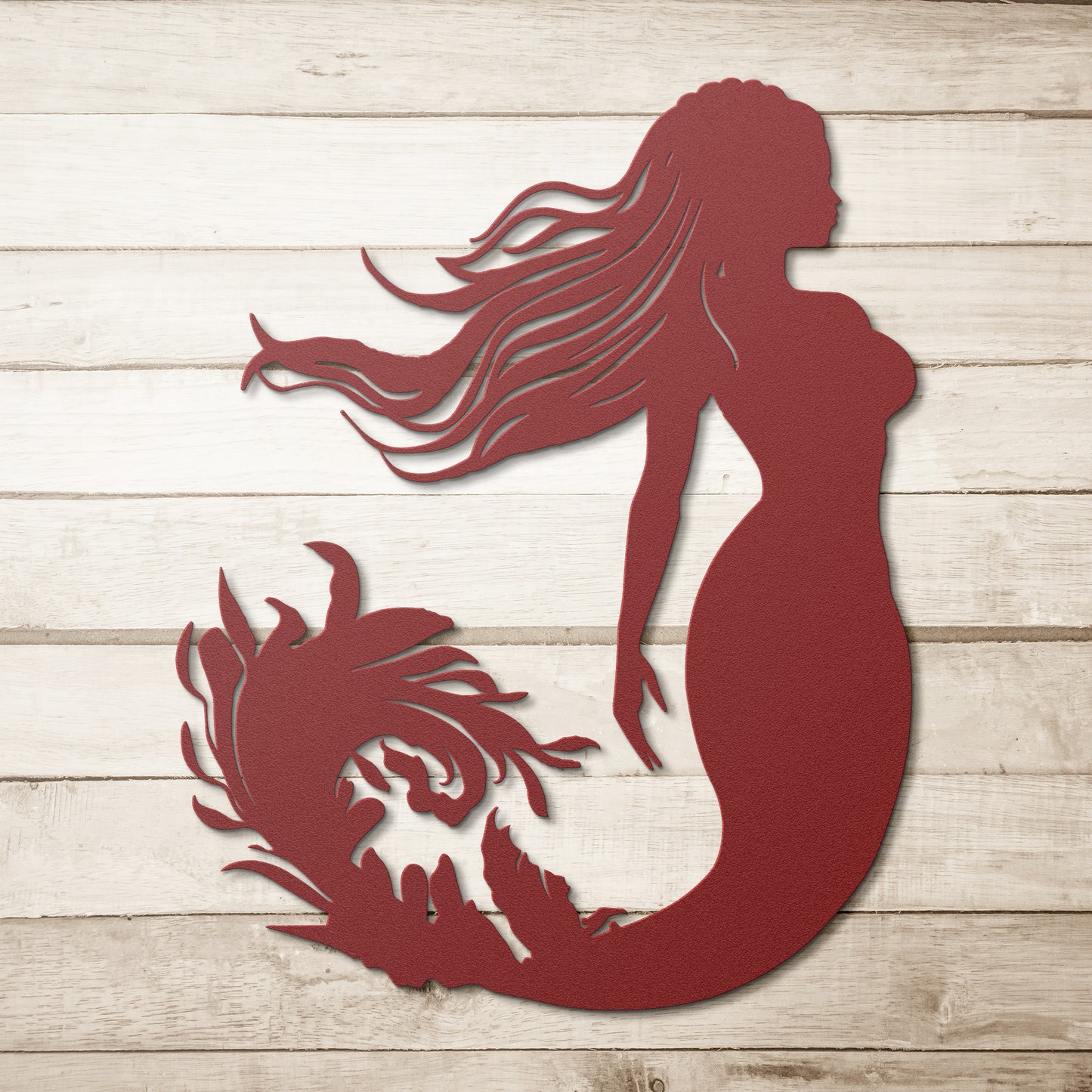 Metal Mermaid Wall Art Decor, Mermaid Sign, Poolside Sign, Nautical Decor, Beach House Decor