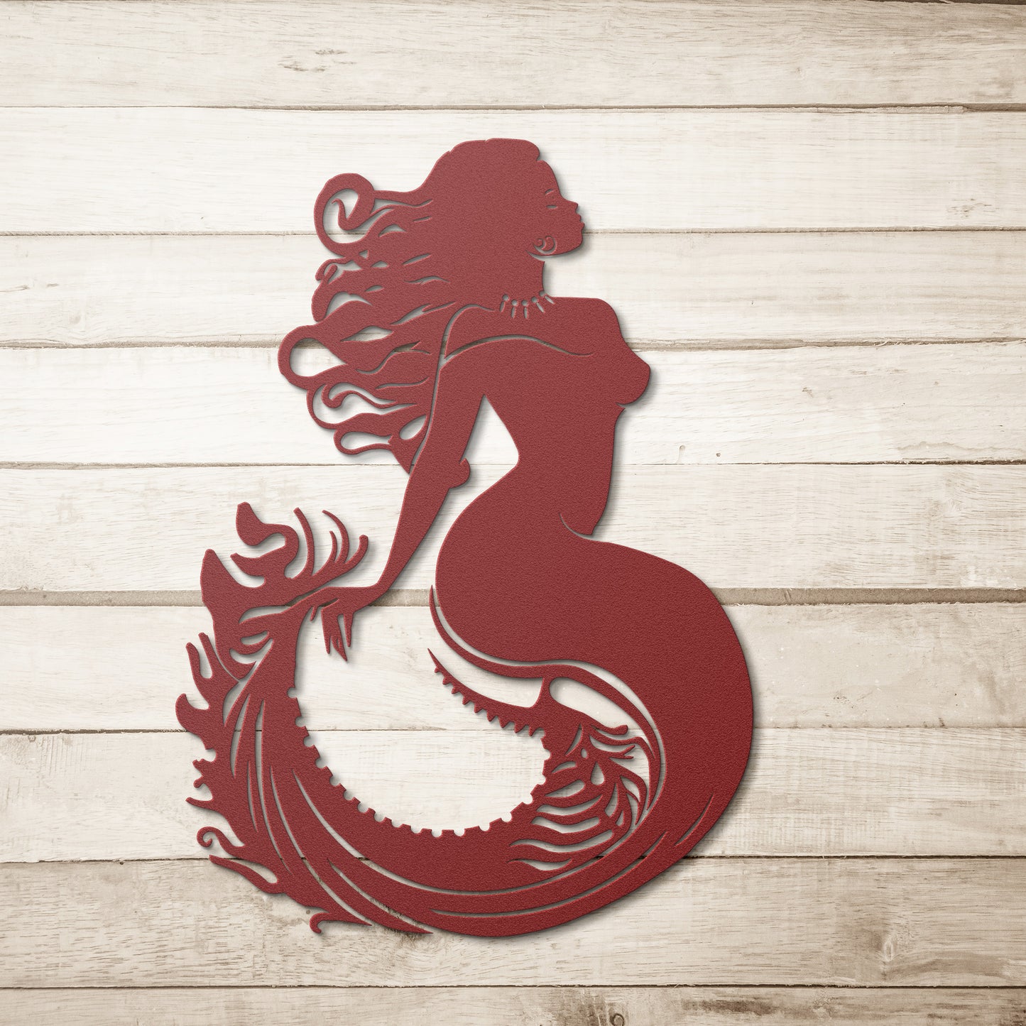 Metal Mermaid Wall Art Decor, Mermaid Sign, Poolside Sign, Nautical Decor, Beach House Decor