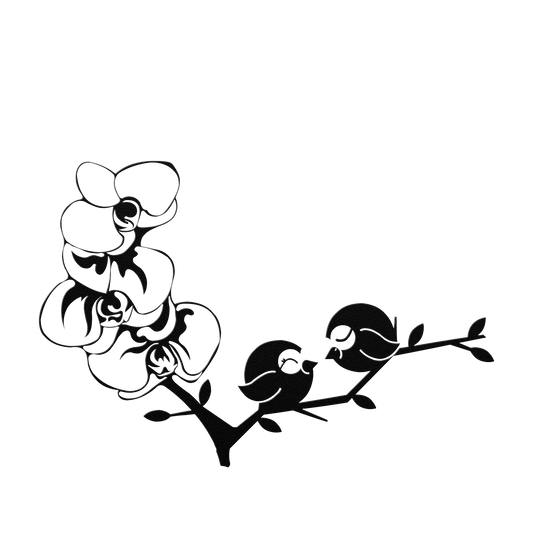 Metal_Sign_with_Birds_Art_Orchid_Wall_A_Black_Transparent_Mockup.png