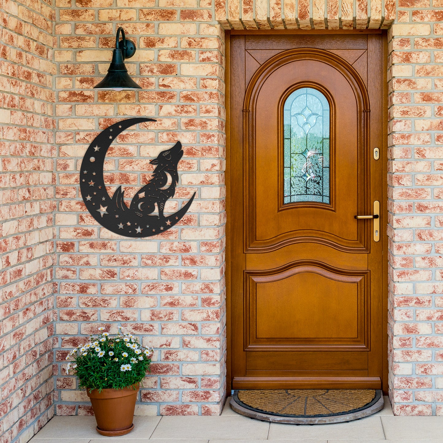 Moon & Fox Metal Wall Art, Moon Art, Fox And Moon Art, Celestial Art, Home Decor