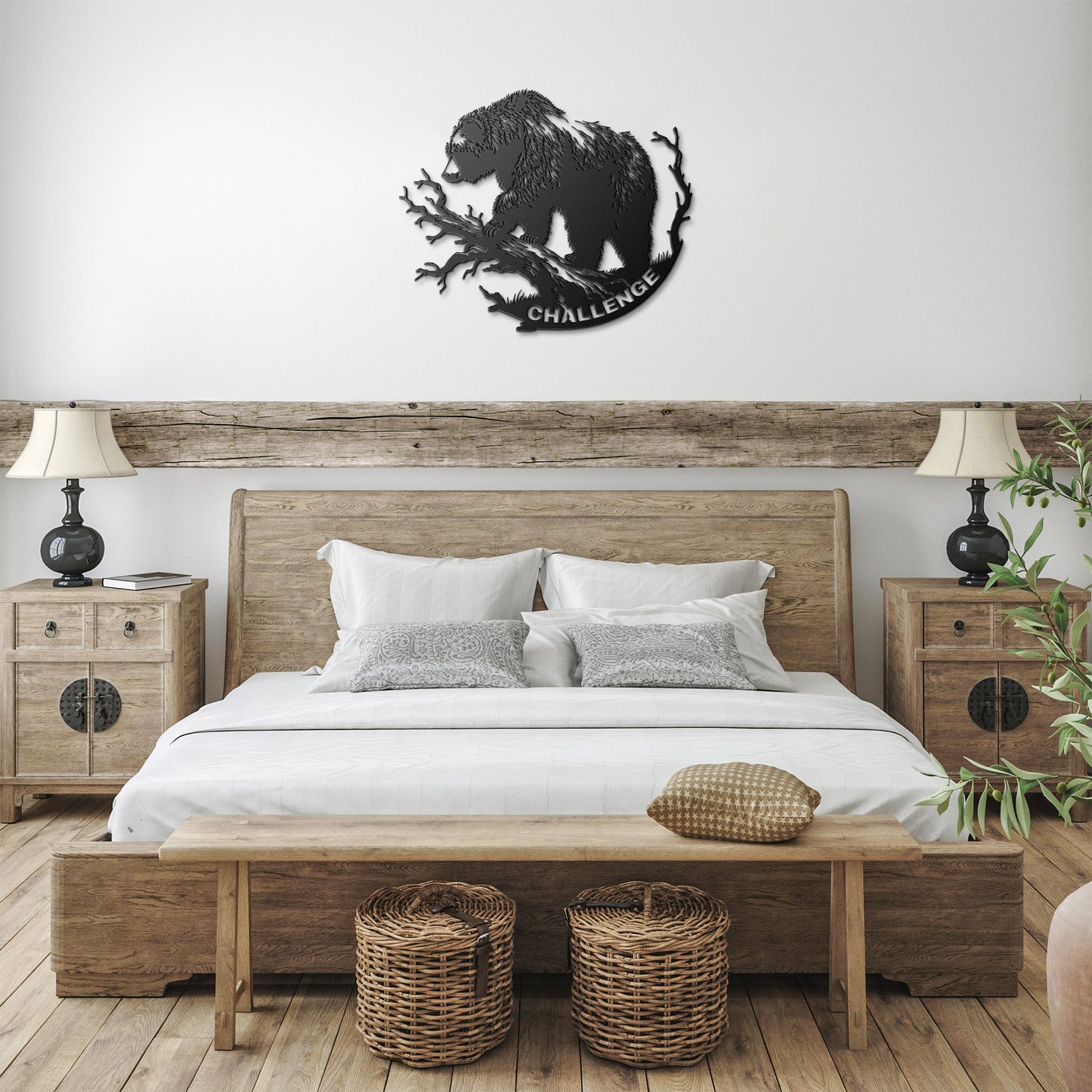 Motivational Sign, Sports Inspiration, Garage Gym Sign, Bear Metal Sign For Motivation