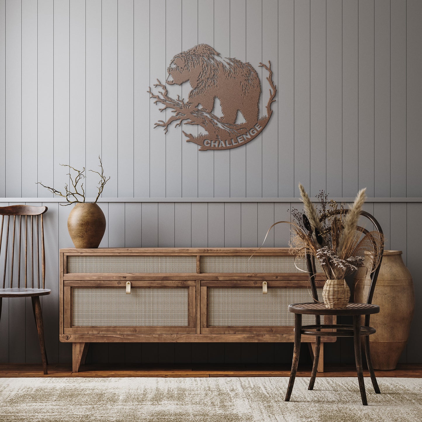 Motivational Sign, Sports Inspiration, Garage Gym Sign, Bear Metal Sign For Motivation