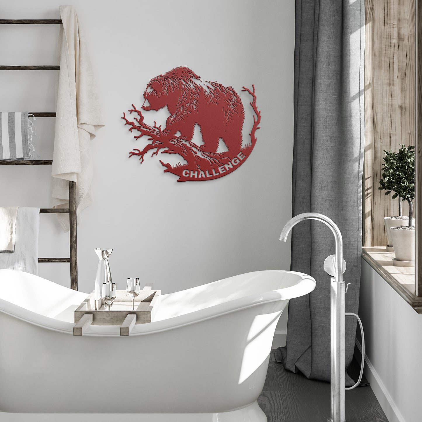 Motivational Sign, Sports Inspiration, Garage Gym Sign, Bear Metal Sign For Motivation