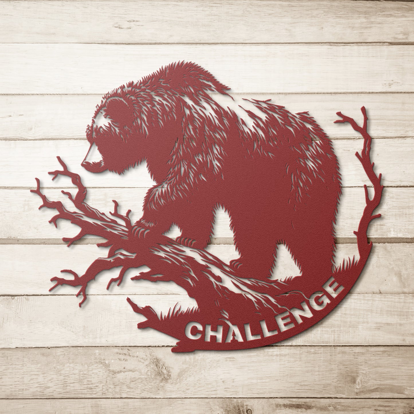 Motivational Sign, Sports Inspiration, Garage Gym Sign, Bear Metal Sign For Motivation