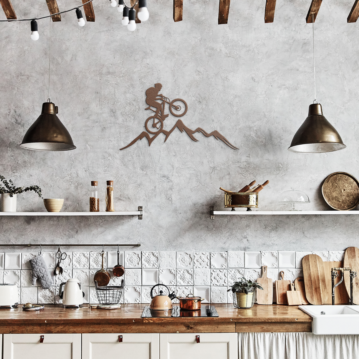 Mountain_Biker_Wall_Art_Bicycle_Lover_G_Copper_Rustic_Kitchen_Mockup.png