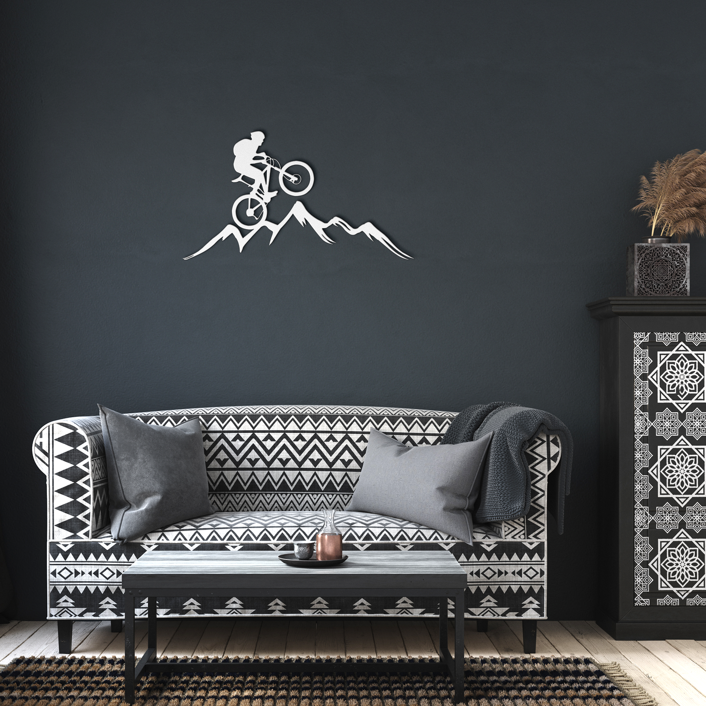 Mountain_Biker_Wall_Art_Bicycle_Lover_G_White_Dark_Living_Room_Mockup.png