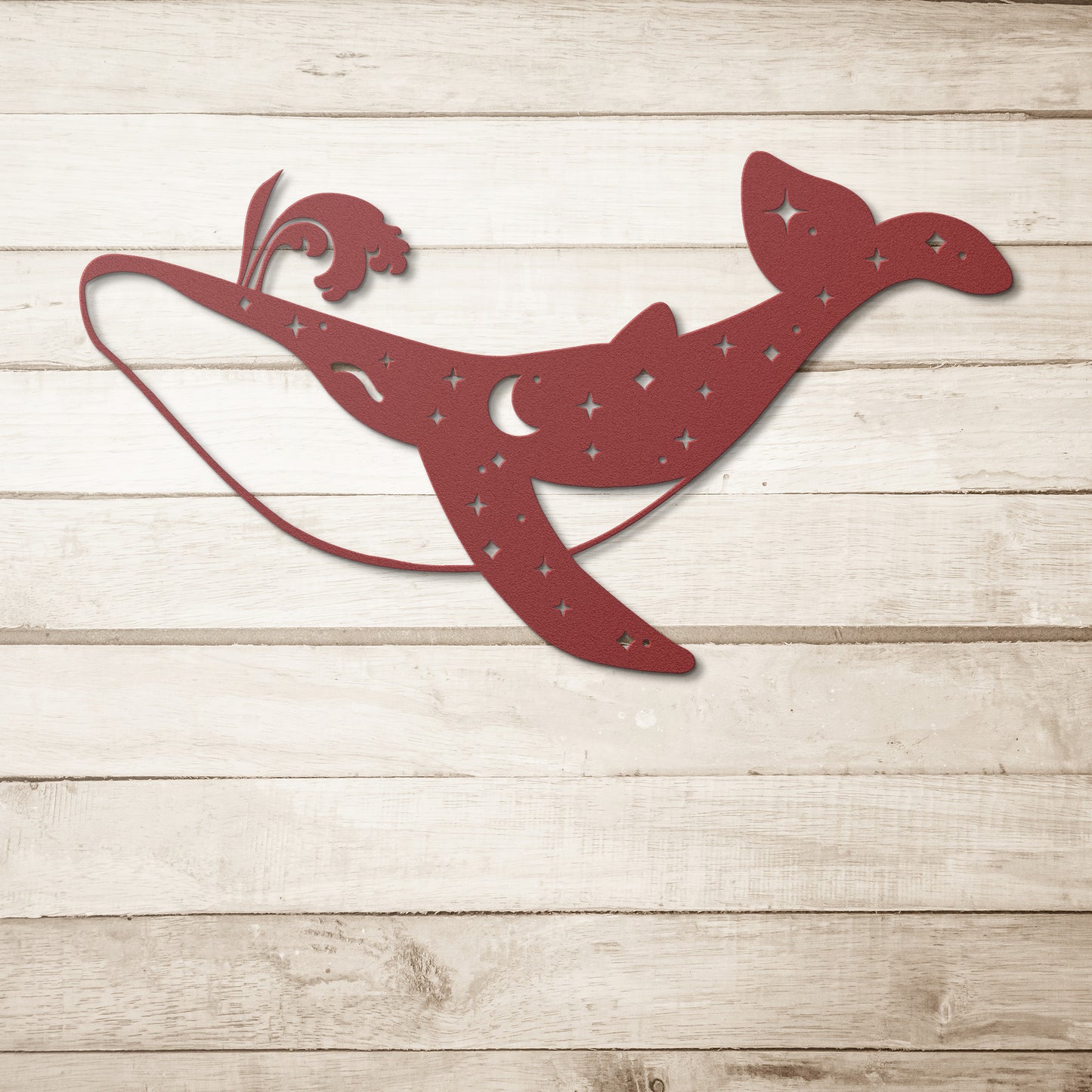 Orca Whale celestial metal sign, Celestial Art, Home Decor, Metal Sign Wall Art