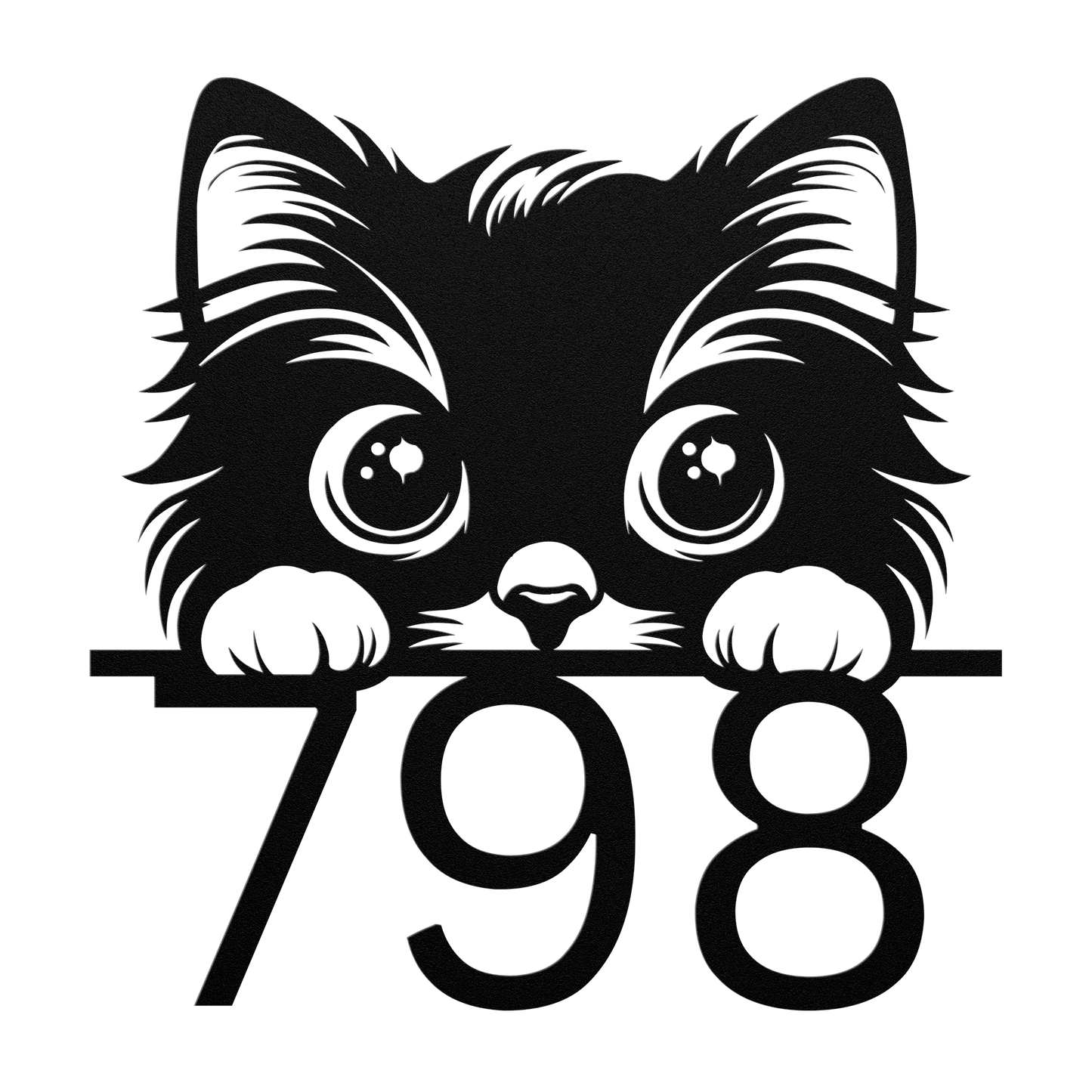 Peeking_Cat_Front_Door_Address_Metal_Sig_Black_Transparent_Mockup.png