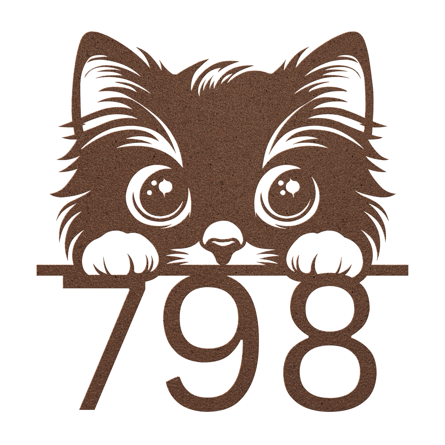 Peeking_Cat_Front_Door_Address_Metal_Sig_Copper_Transparent_Mockup.png