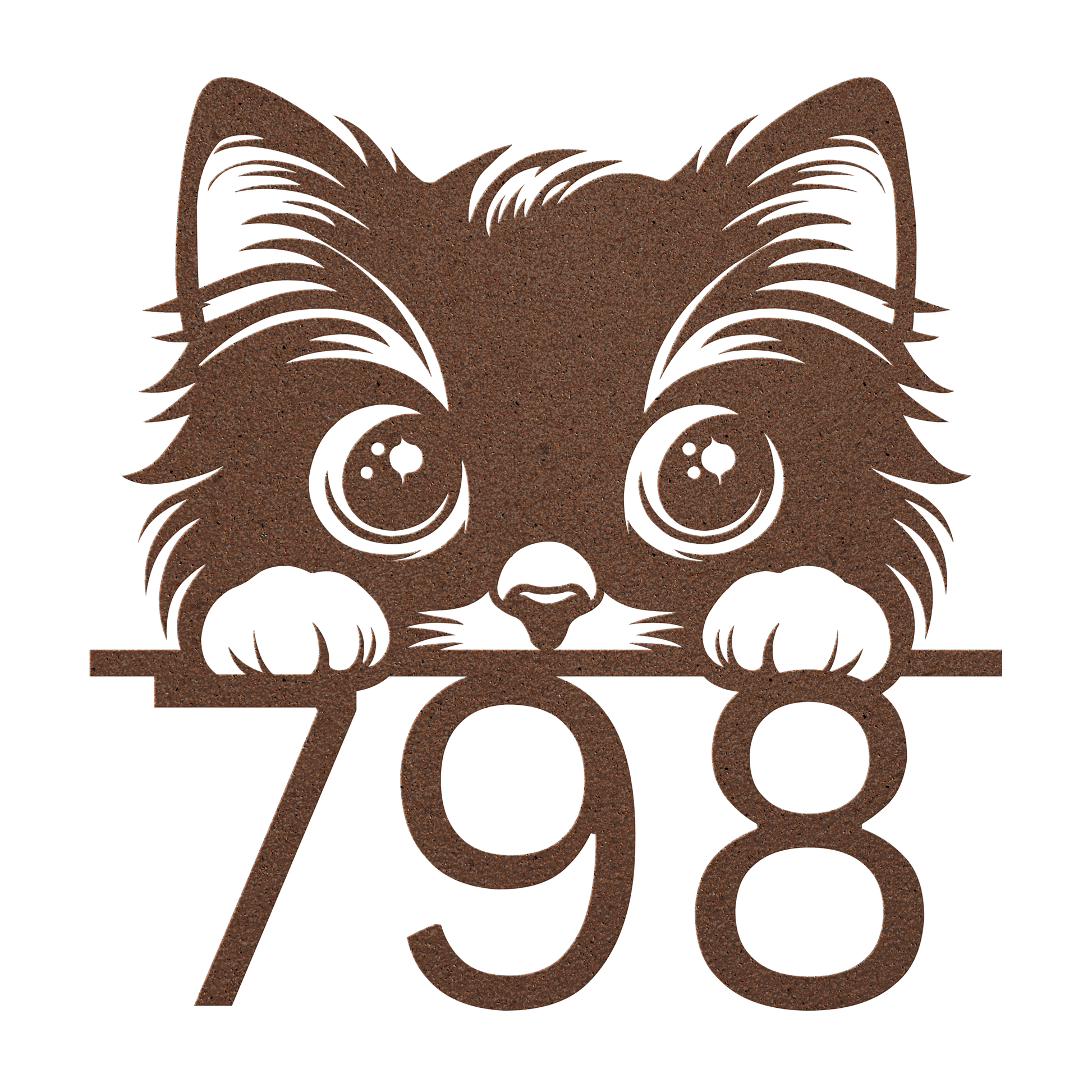 Peeking_Cat_Front_Door_Address_Metal_Sig_Copper_Transparent_Mockup.png