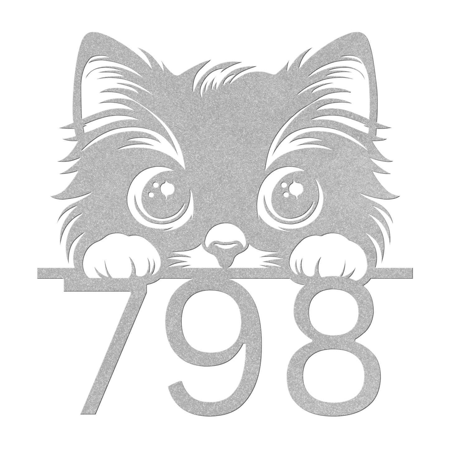 Peeking_Cat_Front_Door_Address_Metal_Sig_Silver_Transparent_Mockup.png