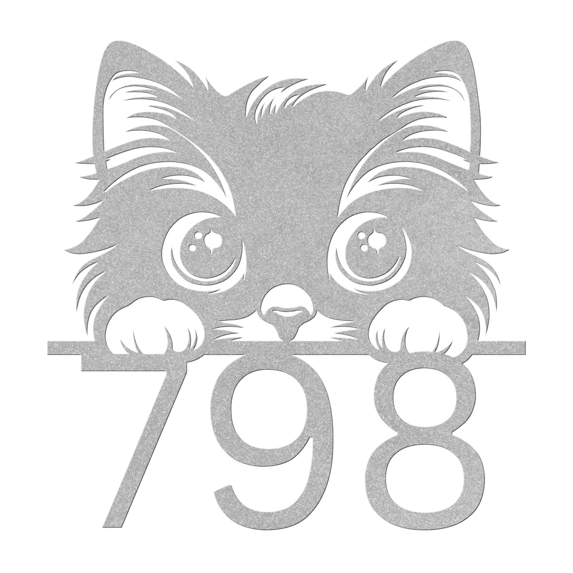 Peeking_Cat_Front_Door_Address_Metal_Sig_Silver_Transparent_Mockup.png