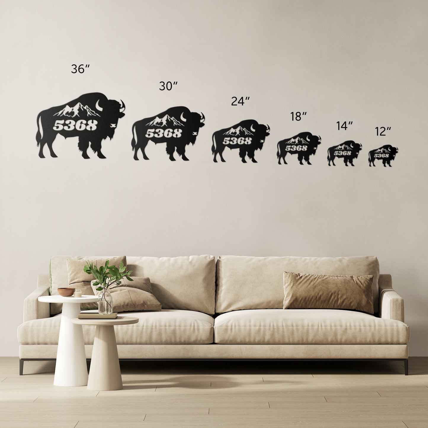 Personalized American bison metal sign, Buffalo Decor Cabin sign, Address Sign, Ranch Metal Sign, Farm Sign