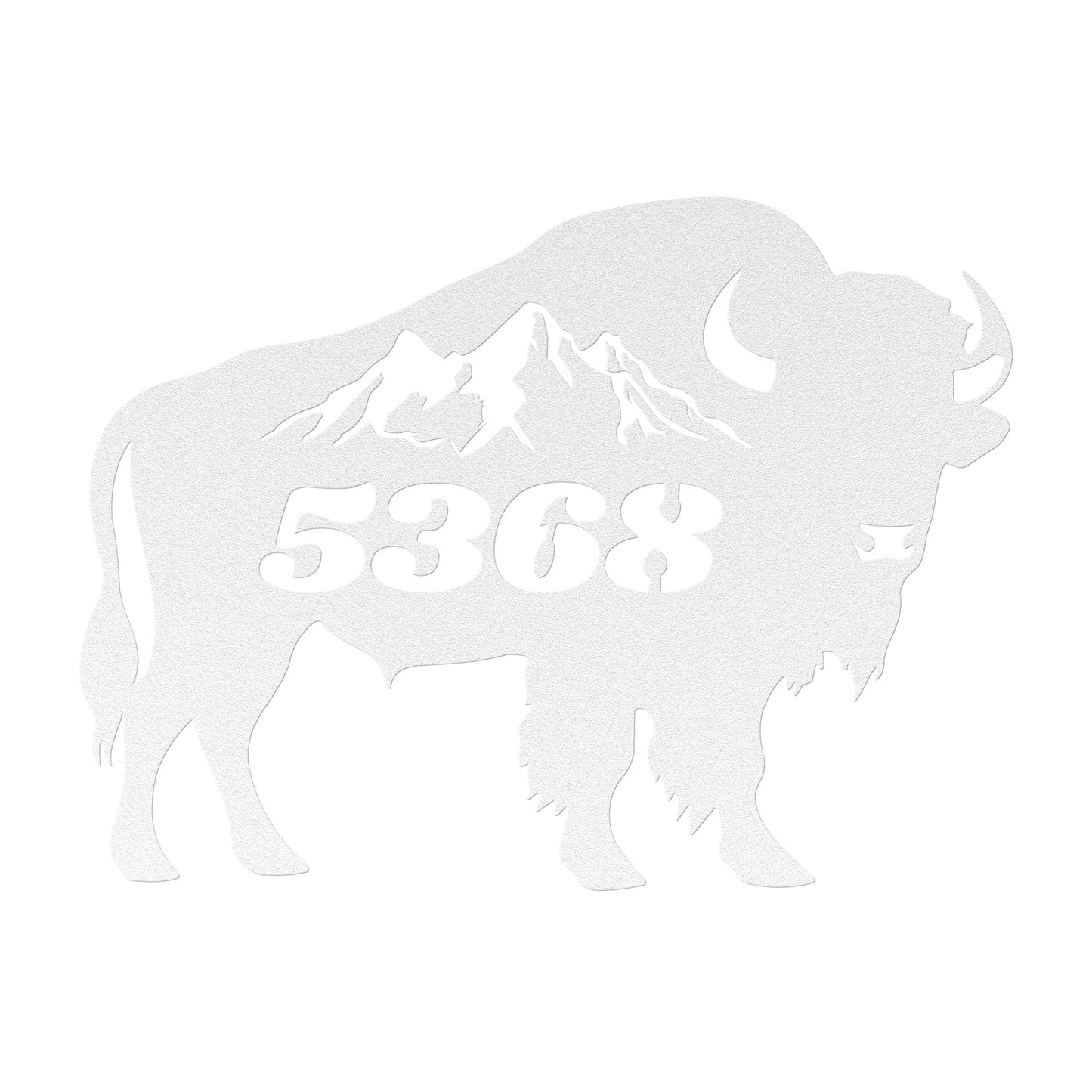 Personalized American bison metal sign, Buffalo Decor Cabin sign, Address Sign, Ranch Metal Sign, Farm Sign