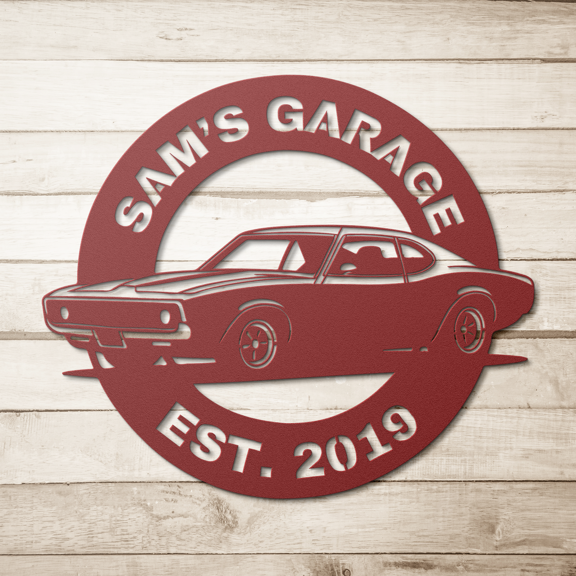 Personalized_Car_Garage_Metal_Sign_Red_Simple_Wood_BKGD_Mockup.png_15677937