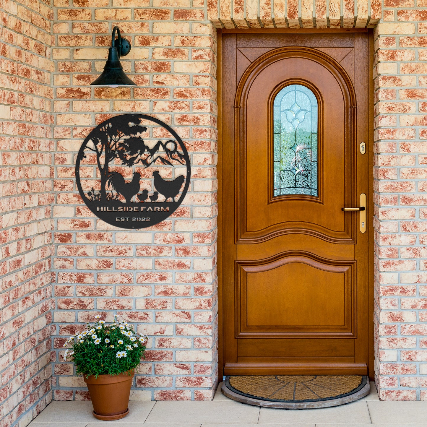 Personalized Chicken Farm Sign, Metal Farm Sign, Personalized Hen House Sign, Farmhouse Decor