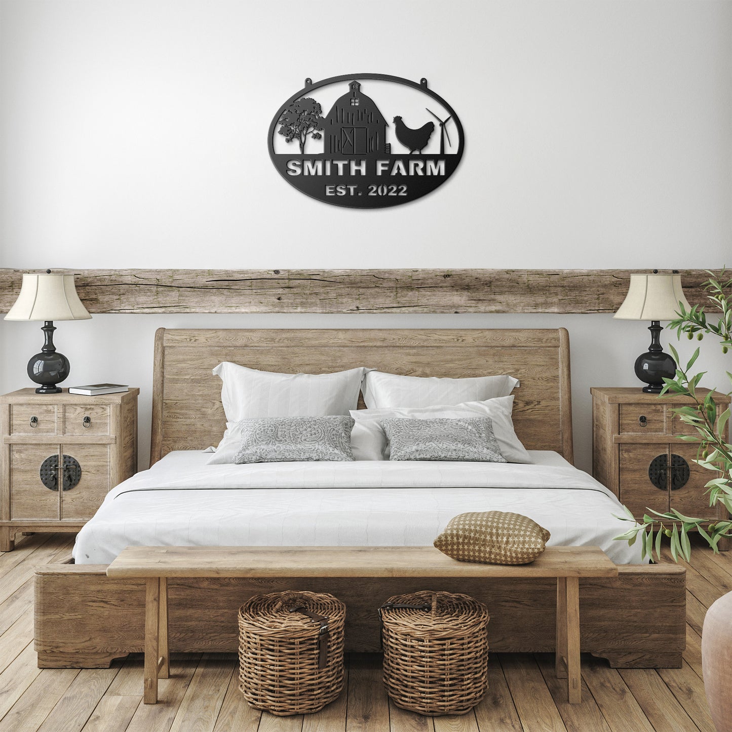 Personalized Chicken Farm Sign, Metal Farm Sign, Personalized Hen House Sign, Farmhouse Decor