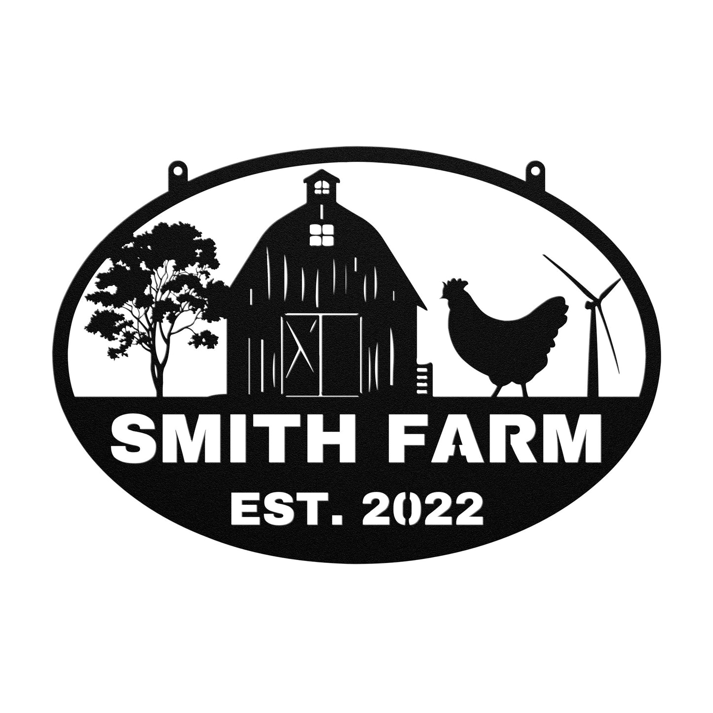 Personalized Chicken Farm Sign, Metal Farm Sign, Personalized Hen House Sign, Farmhouse Decor