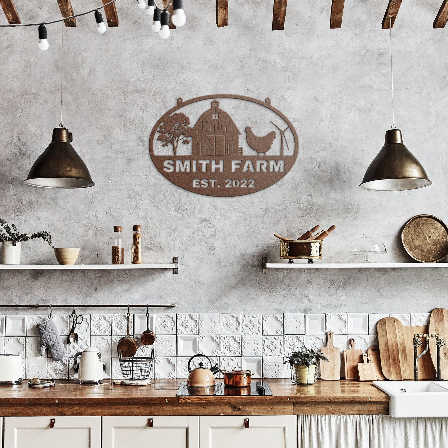 Personalized Chicken Farm Sign, Metal Farm Sign, Personalized Hen House Sign, Farmhouse Decor