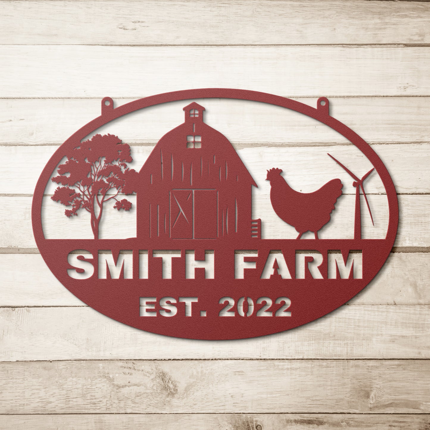 Personalized Chicken Farm Sign, Metal Farm Sign, Personalized Hen House Sign, Farmhouse Decor