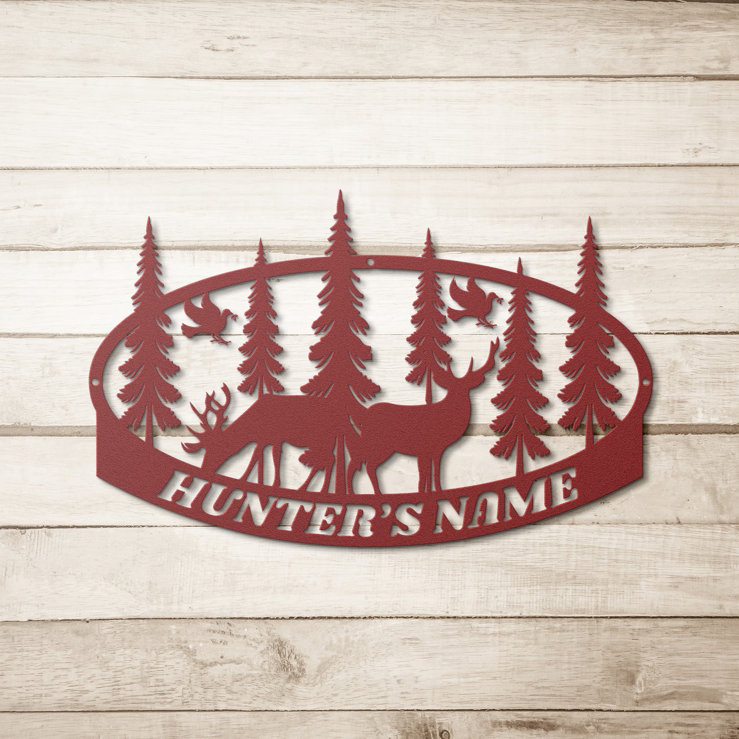 Personalized Deer Hunting Metal Sign, Deer Cabin Sign, Deer Hunter Gift, Deer Hunting Decor