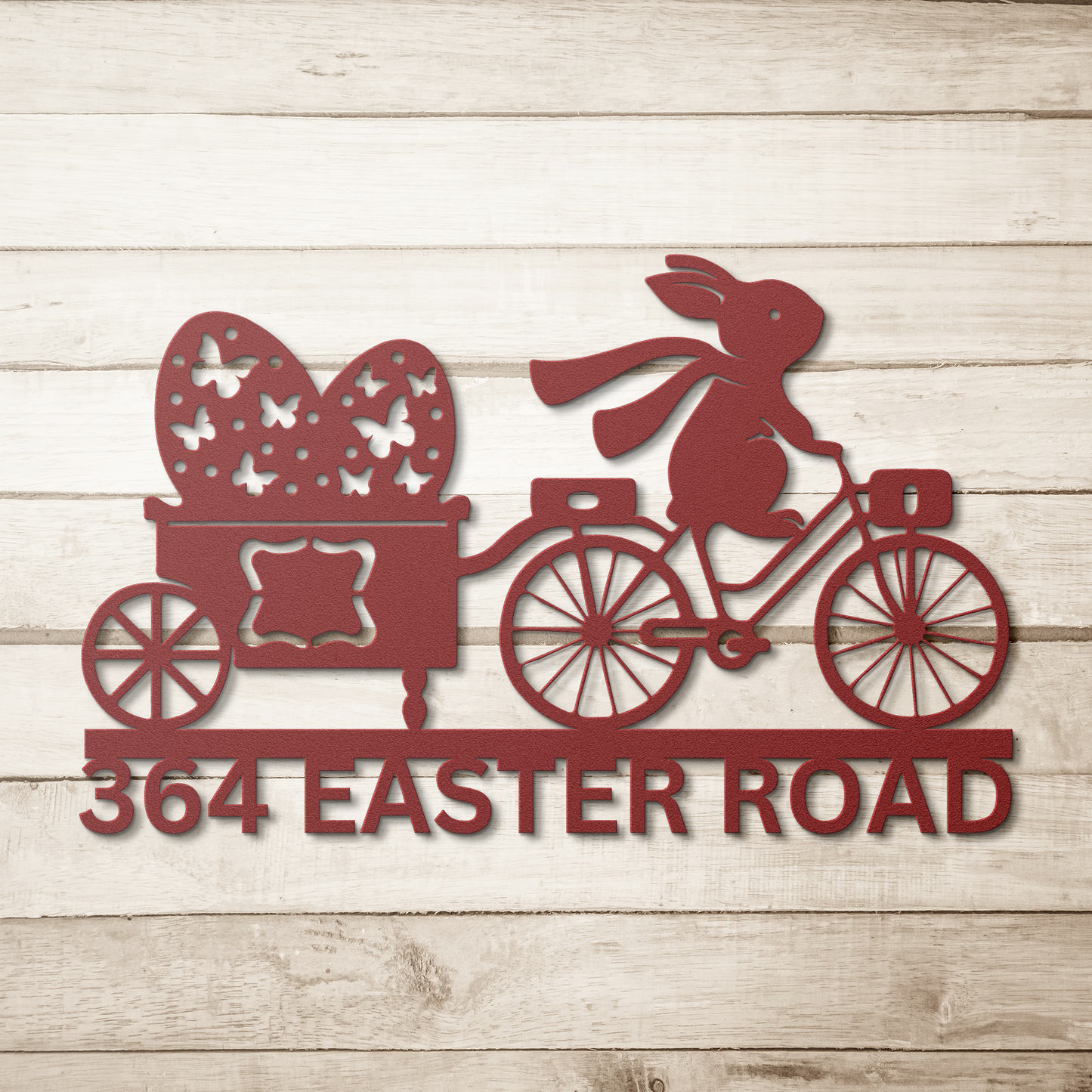Personalized_Easter_Address_Sign_Custom_Red_Simple_Wood_BKGD_Mockup.png