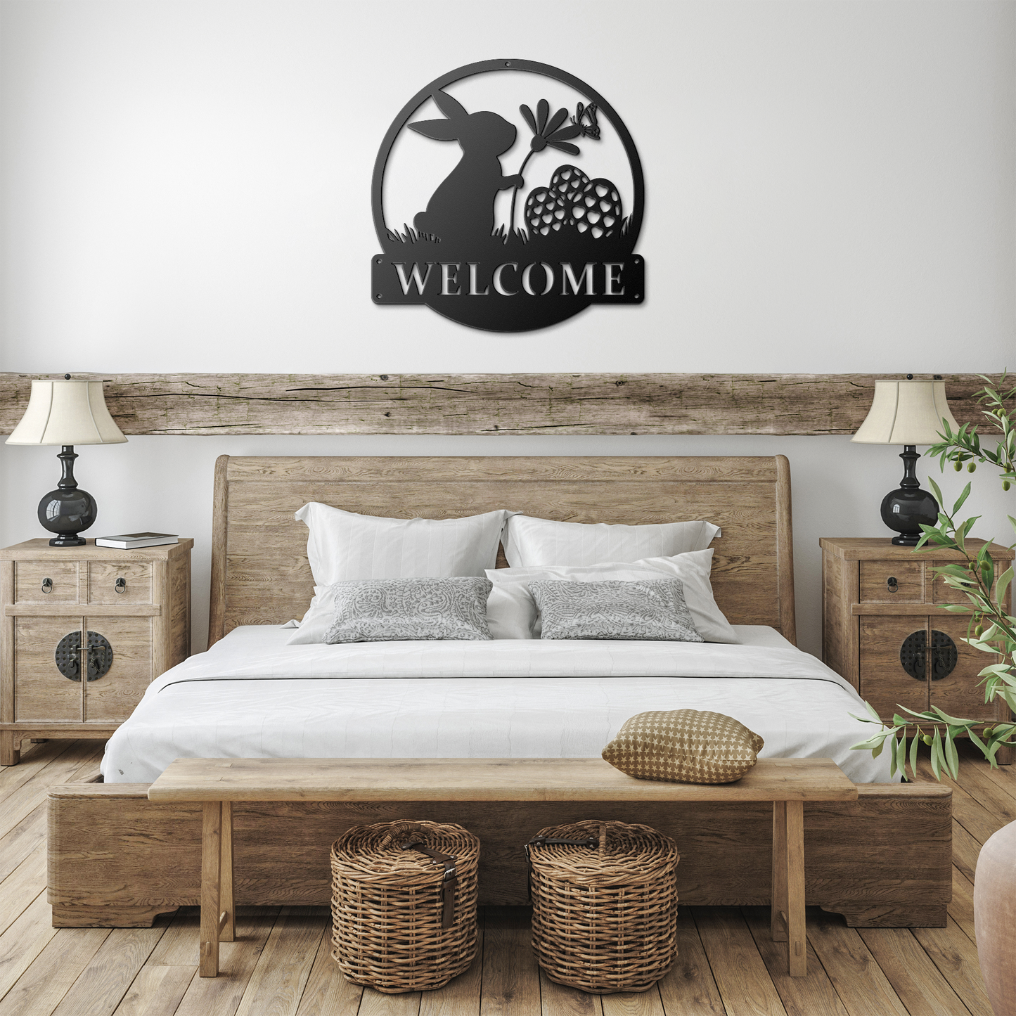 Personalized_Easter_Bunny_Metal_Sign_Ea_Black_Farmhouse_Bedroom_Mockup.png