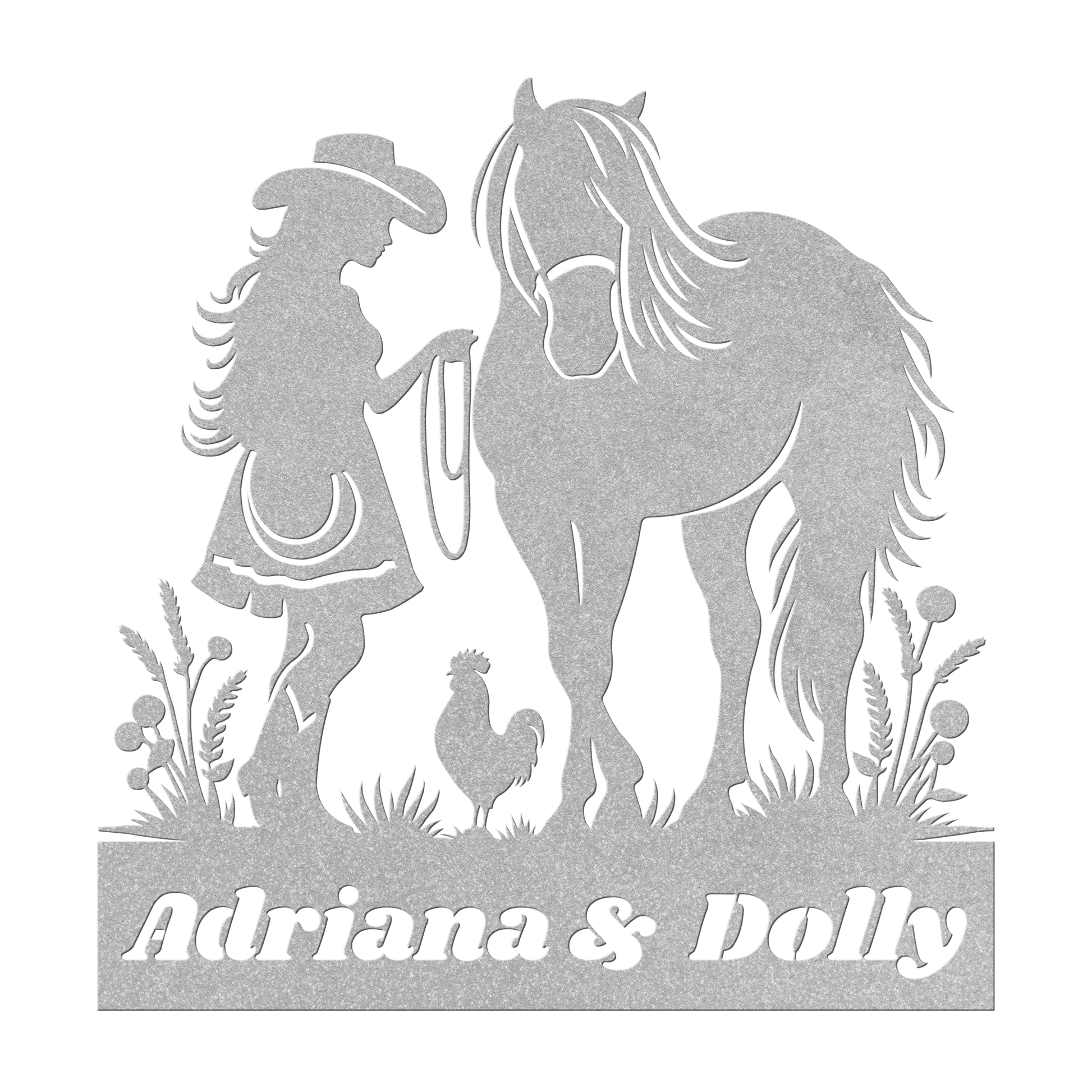 Personalized_Horse_and_Girl_Metal_Sign__Silver_Transparent_Mockup.png