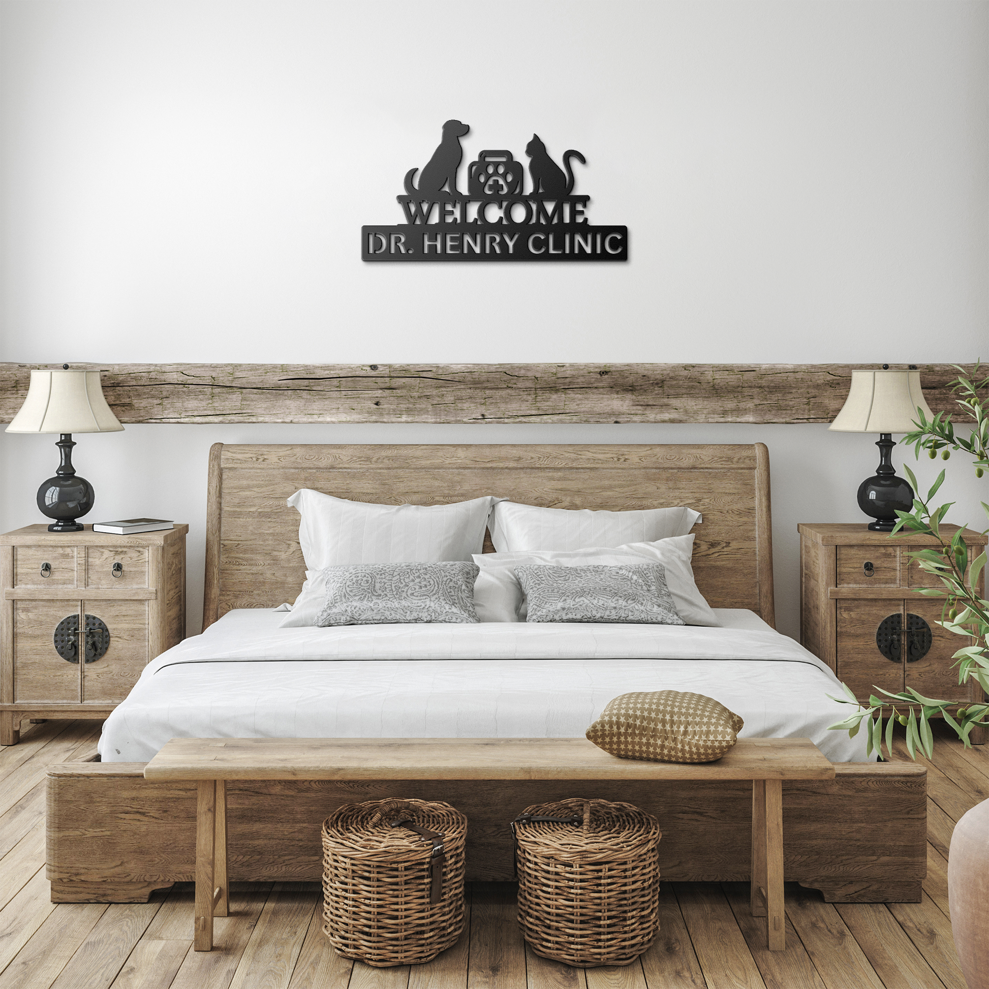 Personalized_Metal_Vet_Sign_Custom_Vete_Black_Farmhouse_Bedroom_Mockup.png