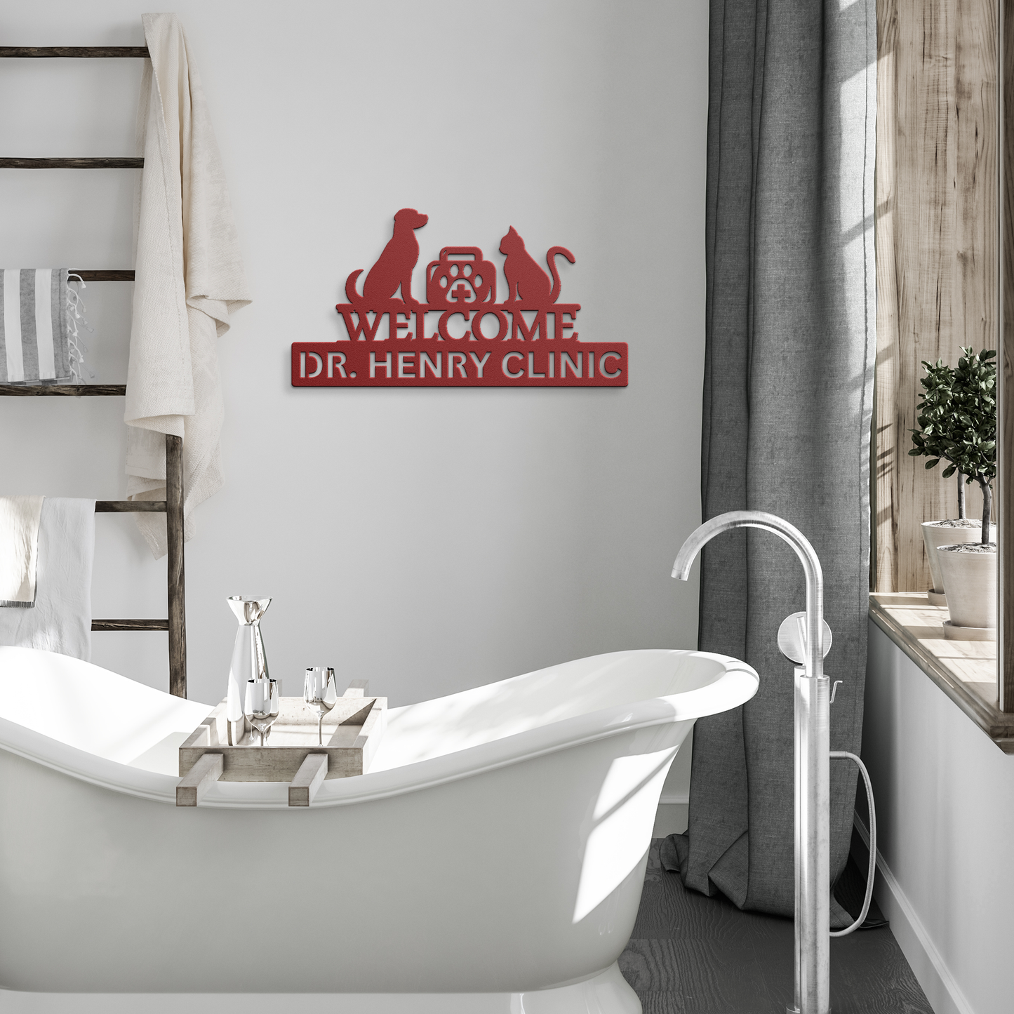 Personalized_Metal_Vet_Sign_Custom_Vete_Red_Modern_Bathroom_Mockup.png