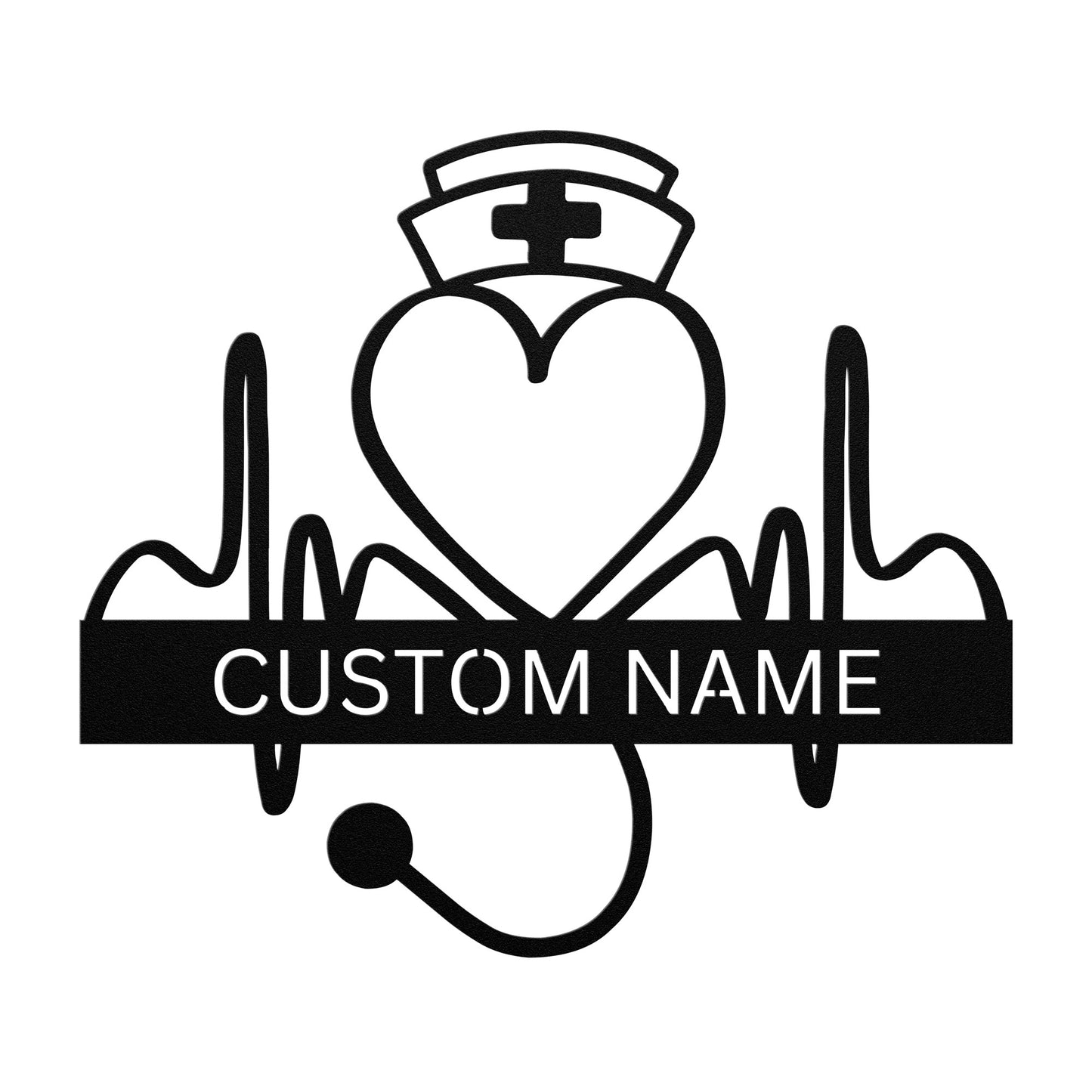Personalized Nurse Sign for RN, Nurse Gift, Med Student Gift, CNA Gift, Custom Nurse Metal Wall Art