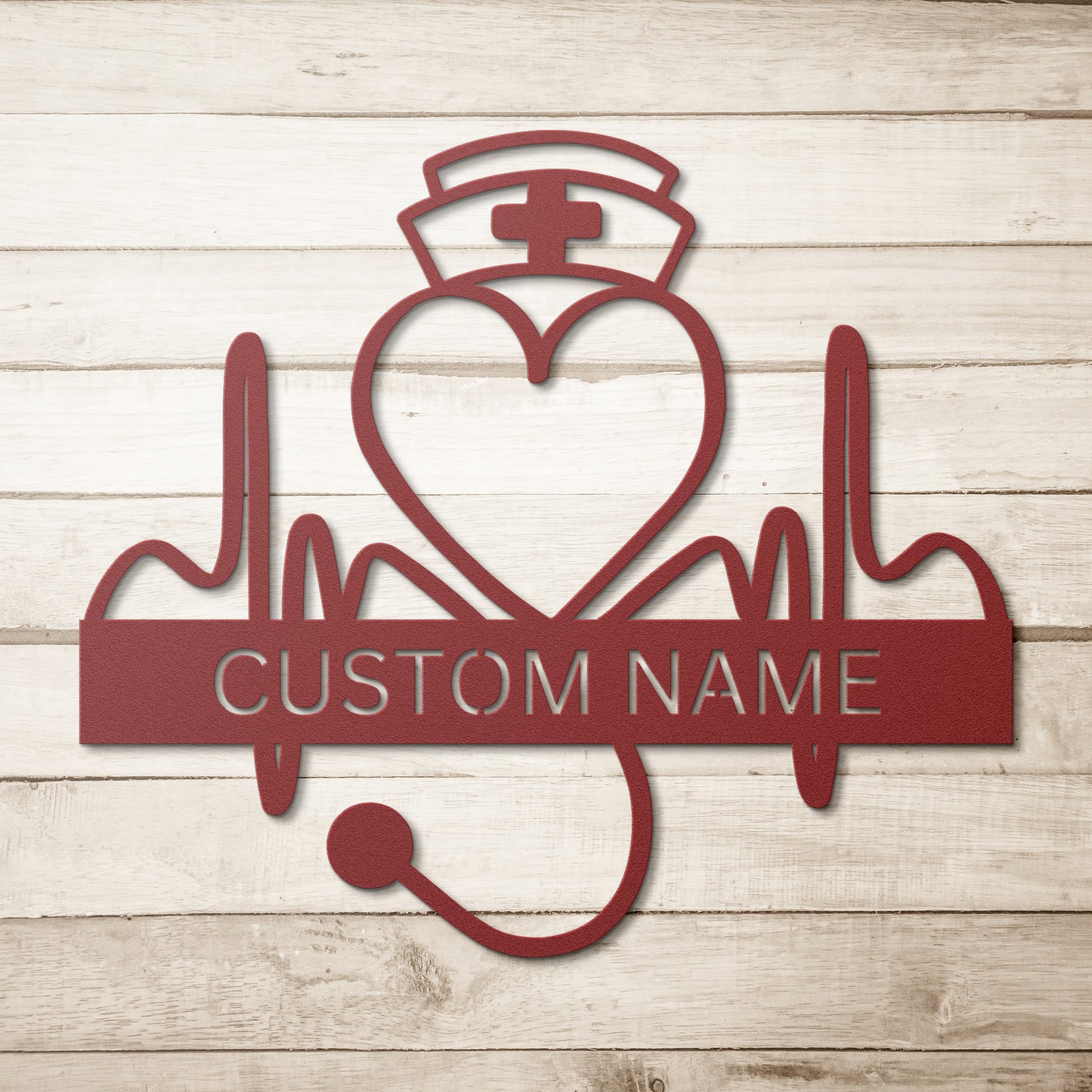 Personalized Nurse Sign for RN, Nurse Gift, Med Student Gift, CNA Gift, Custom Nurse Metal Wall Art