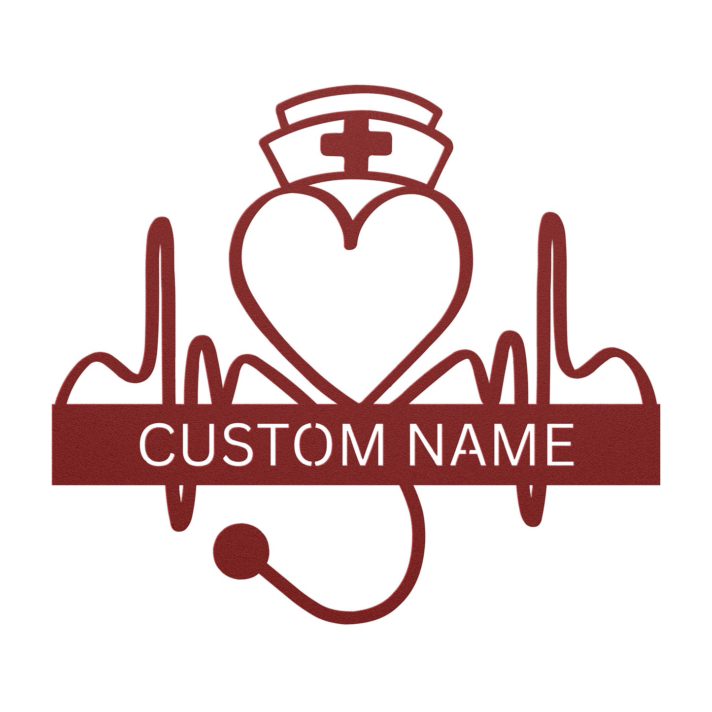 Personalized Nurse Sign for RN, Nurse Gift, Med Student Gift, CNA Gift, Custom Nurse Metal Wall Art