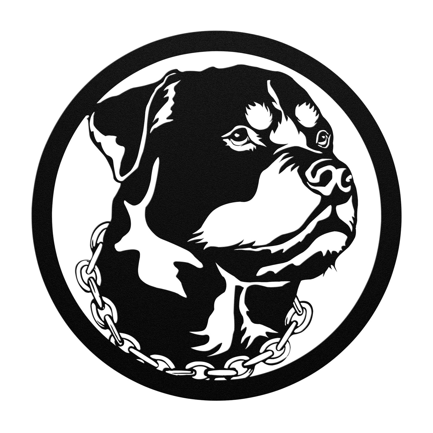 Rotweiler Dog Silhouette Metal Sign, Gift for Dog Lovers, metal wall art home decor