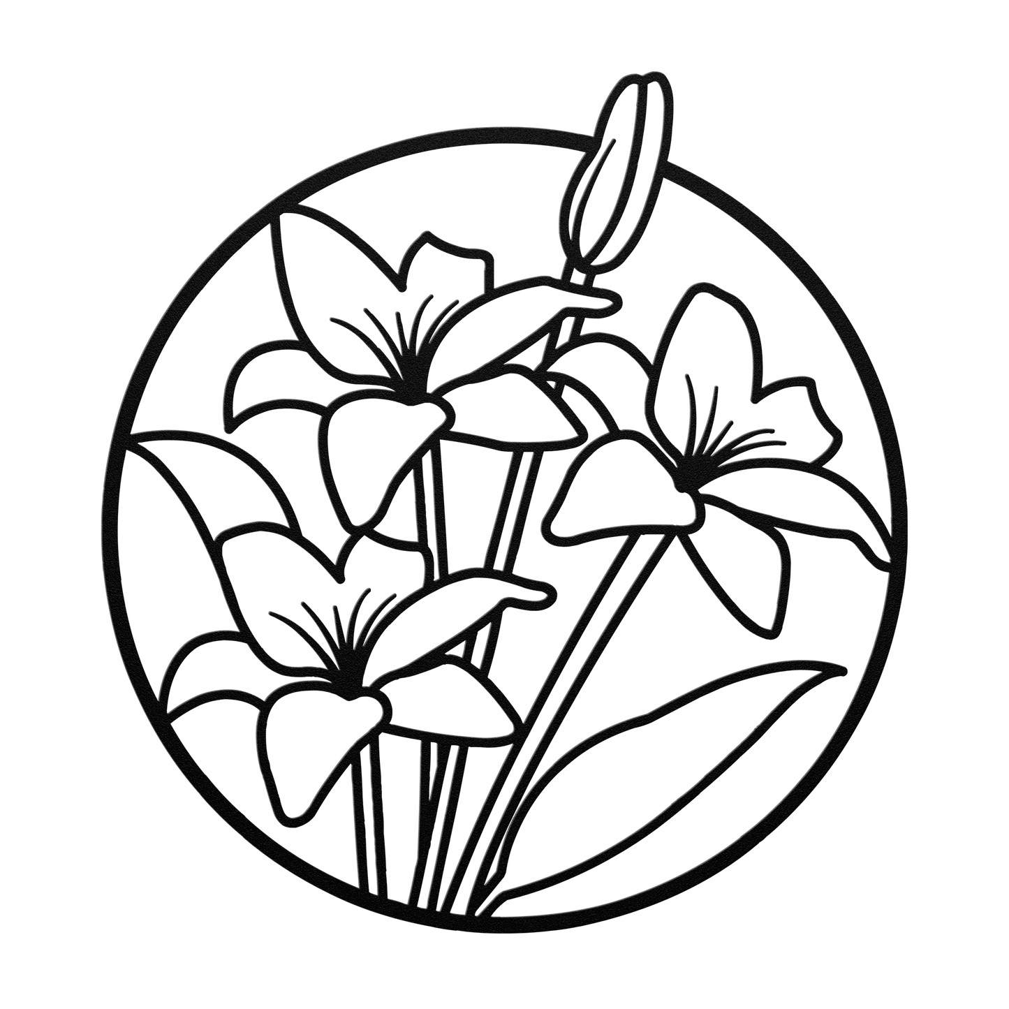 Round_Floral_Metal_Sign_Flower_Theme_Ga_Black_Transparent_Mockup.png