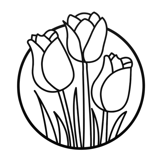 Round_Tulip_Metal_Sign_Flower_Theme_Gar_Black_Transparent_Mockup.png