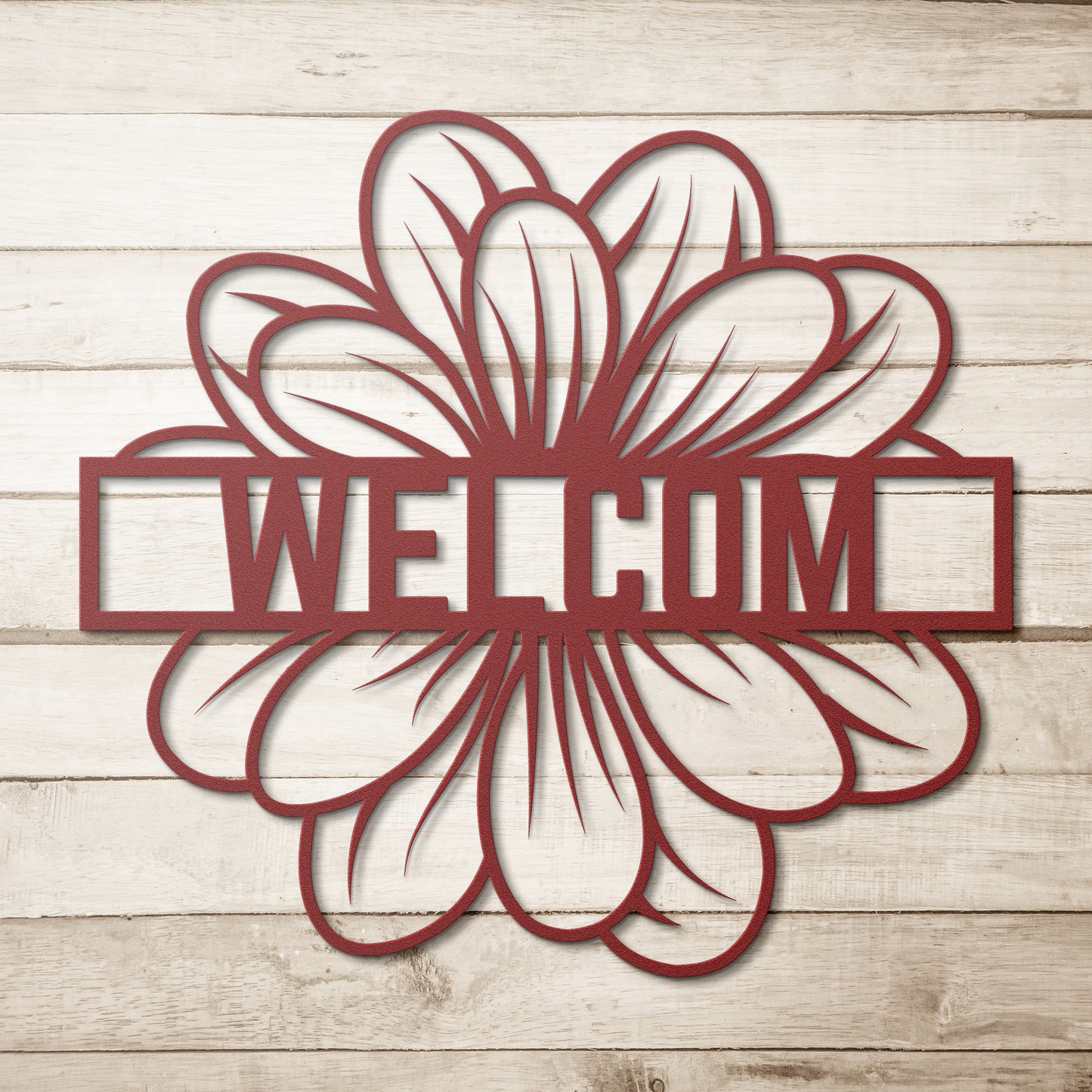 Sunflower Welcome Metal Sign, Front Porch Welcome Sign, Front Door Decor, Address Sign, House Number Plaque