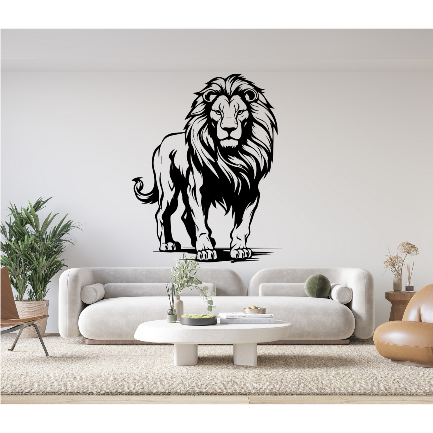 Lion Silhouette Metal Artwork, Metal Wall Hangings, Office Wall Art, Animal Wall decor, King of the Jungle