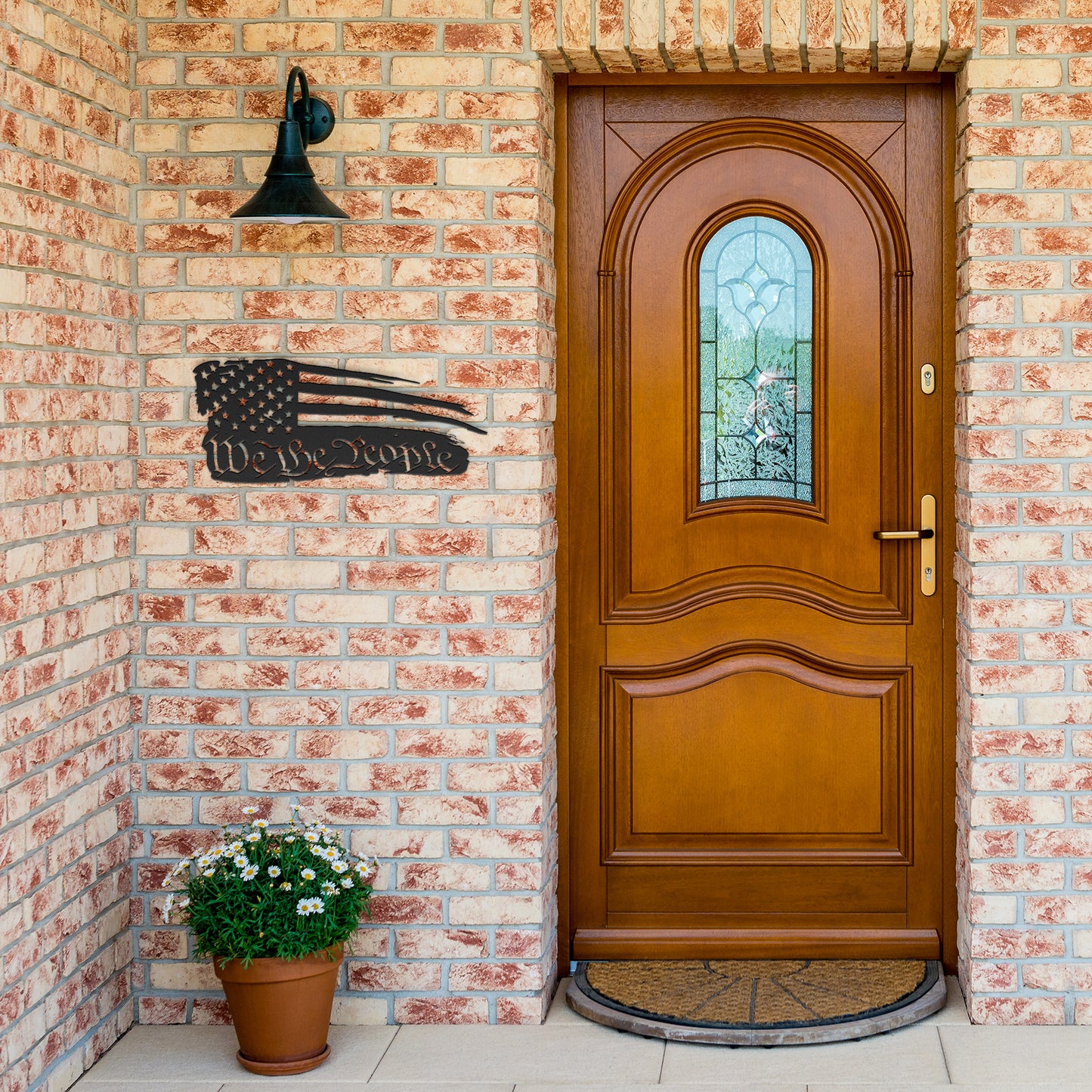 We The People American Flag, Patriotic 'We The People' USA Flag Metal Sign,America, 4th of July