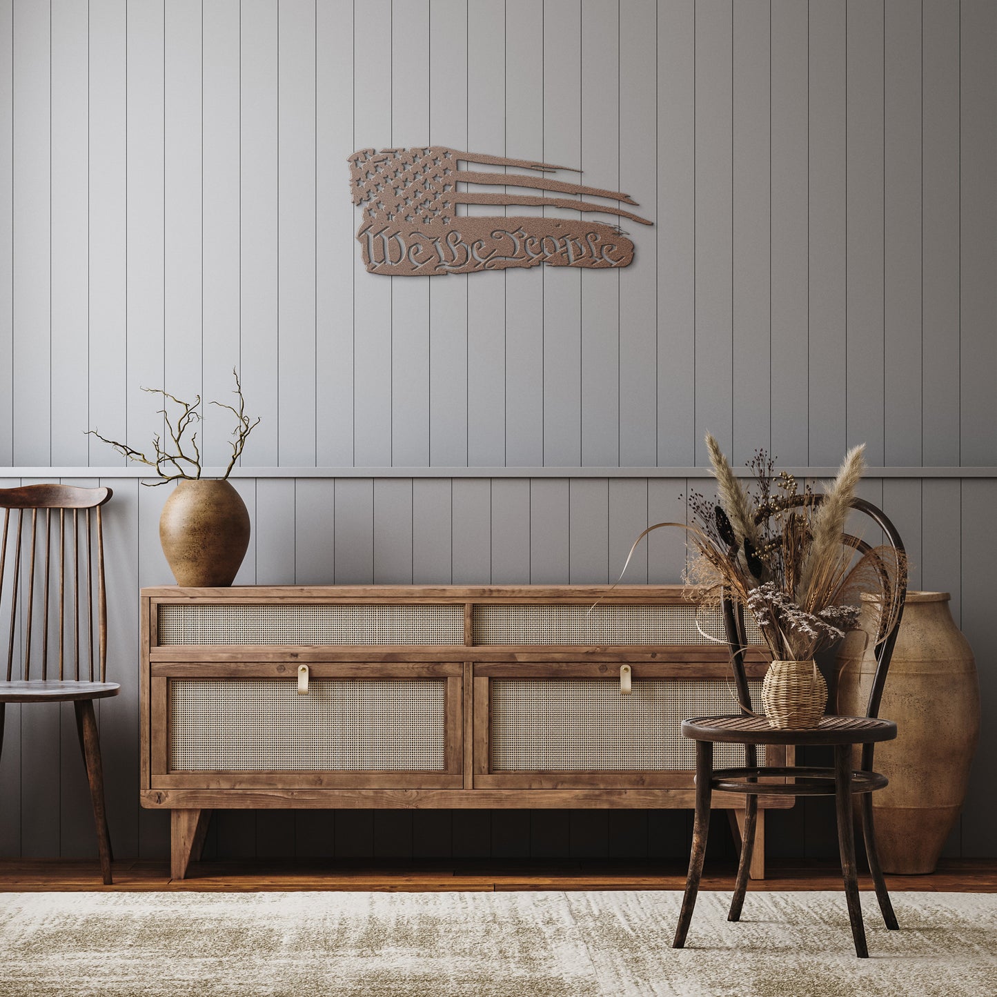 We The People American Flag, Patriotic 'We The People' USA Flag Metal Sign,America, 4th of July