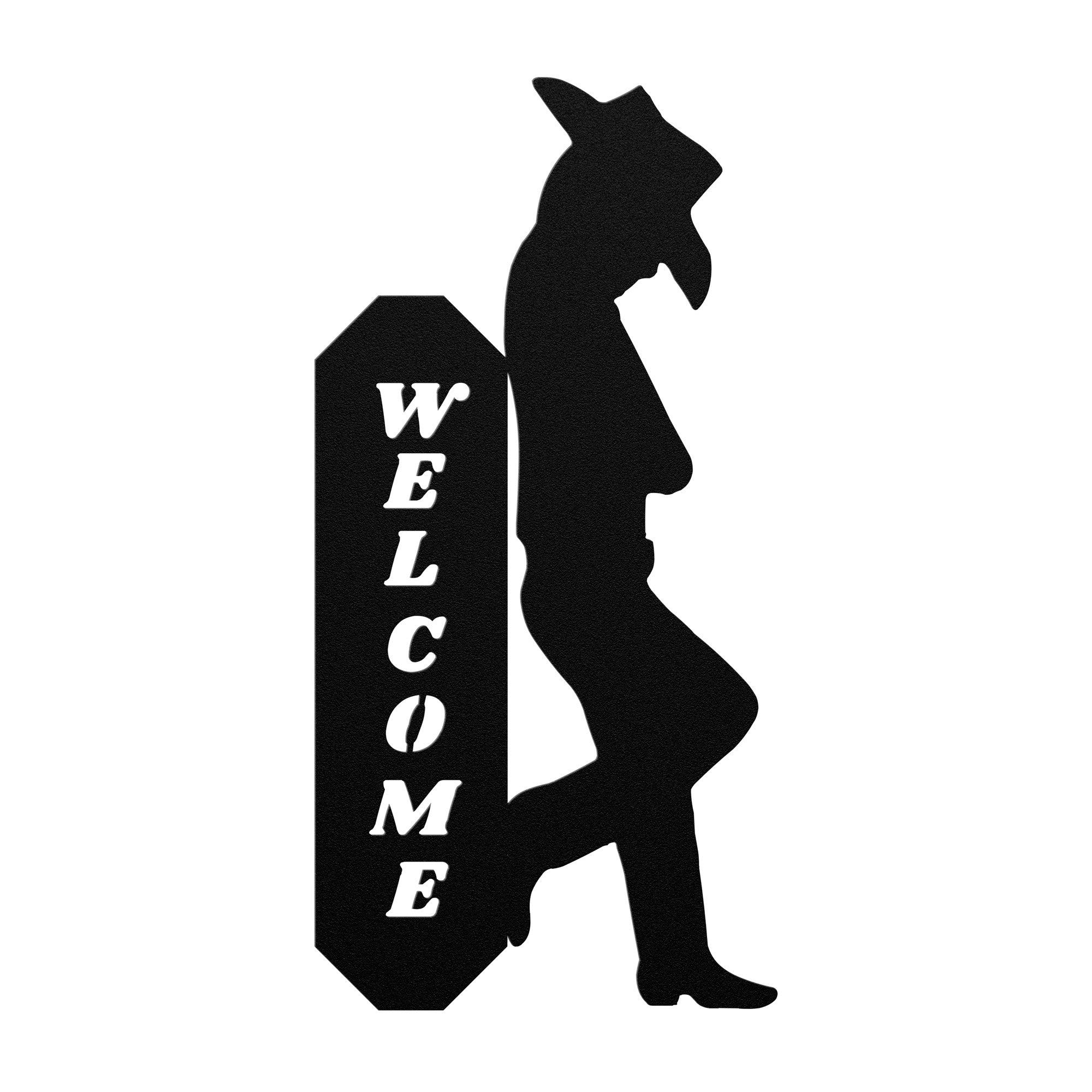 Cowboy Sign Posts Welcome Cowboy sign, customizable house number cowboy sign, Western we ...