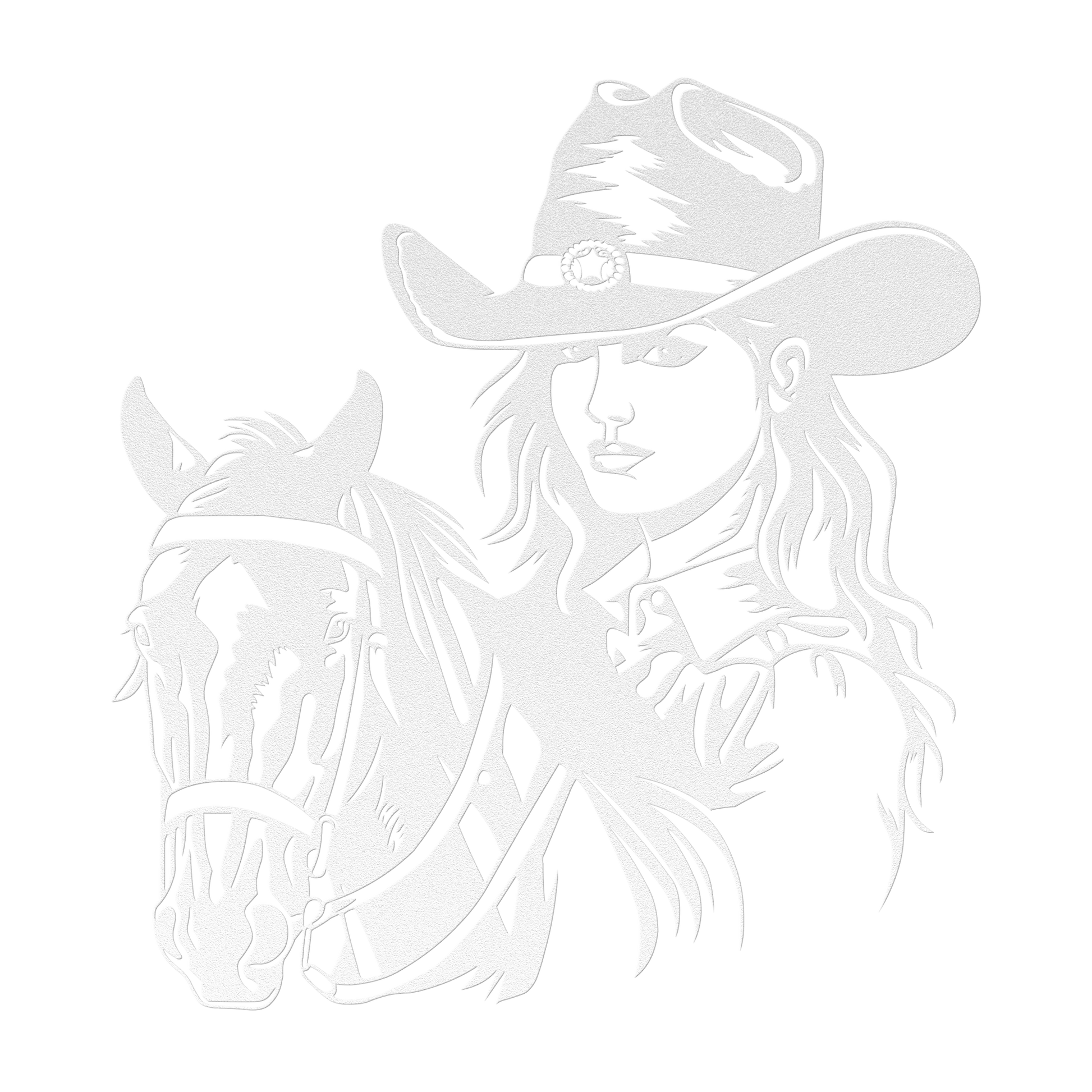 Western_Cowboy_Girl_Horse_Metal_Sign_White_Transparent_Mockup.png
